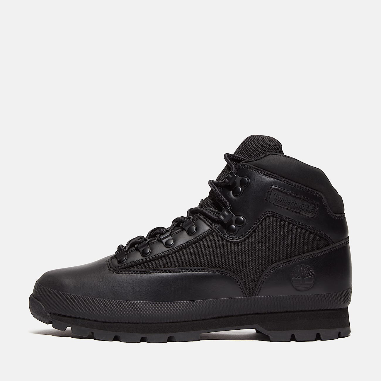 Euro Hiker Leather Boot for Men in Black - 10