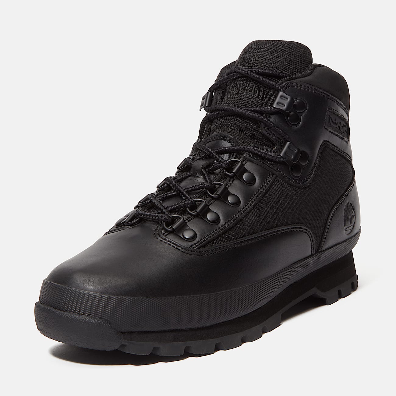 Euro Hiker Leather Boot for Men in Black - 11
