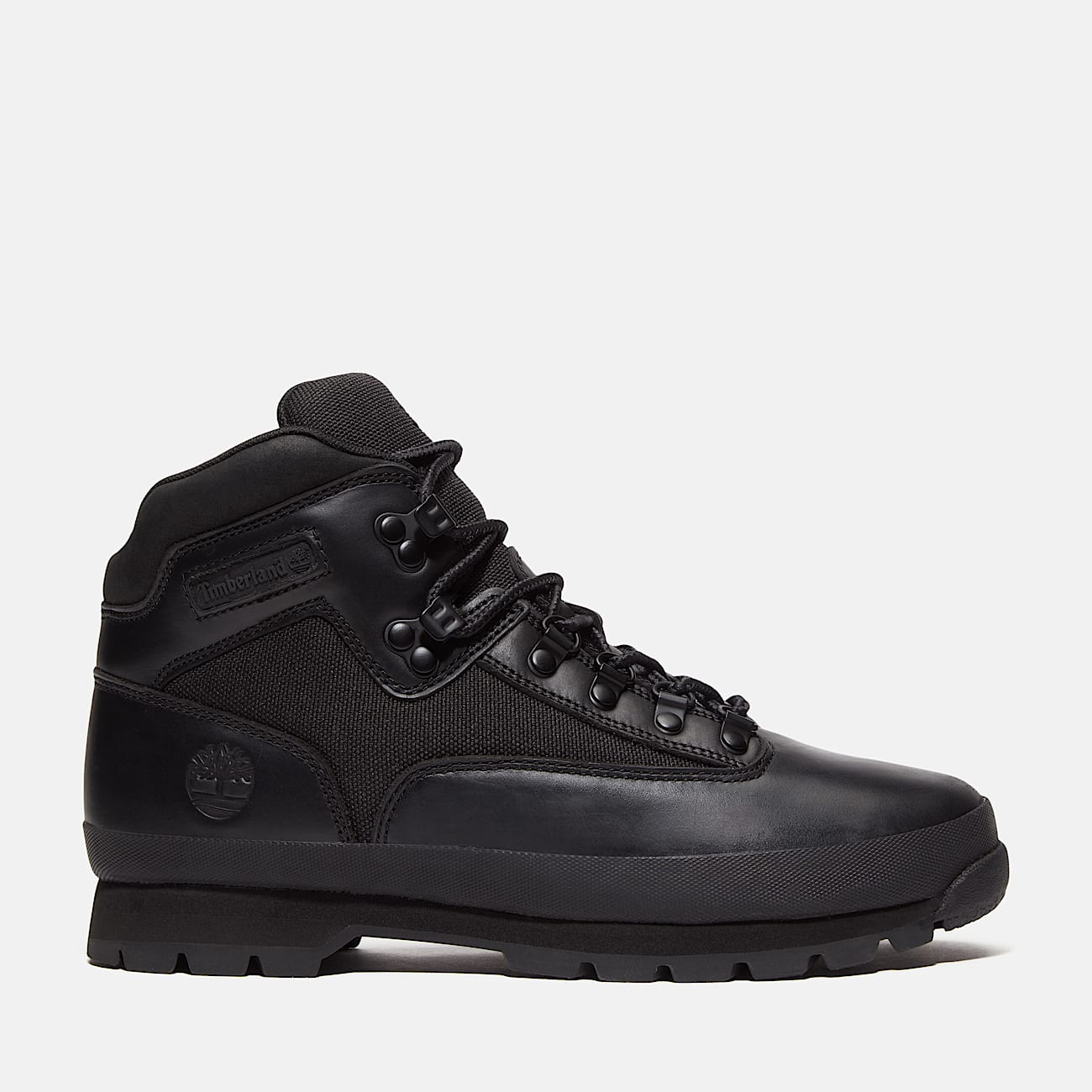 Euro Hiker Leather Boot for Men in Black - 1