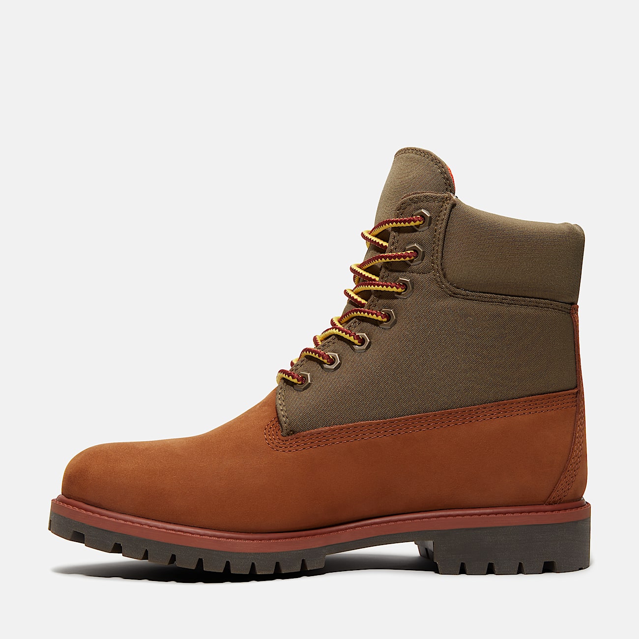 Timberland® Heritage 6-Inch Waterproof Boot for Men in Medium Brown/Green