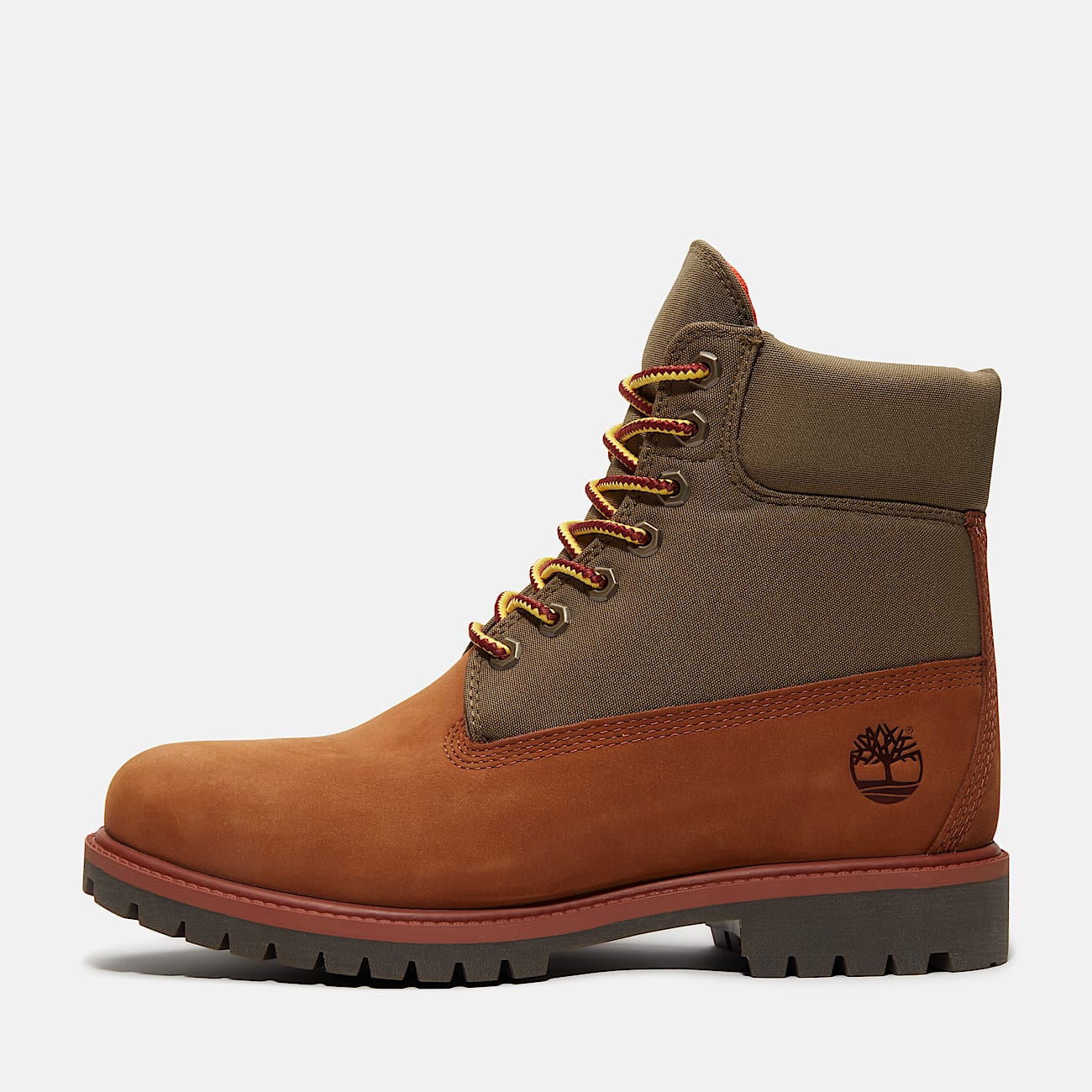 Timberland® Heritage 6-Inch Waterproof Boot for Men in Medium Brown/Green
