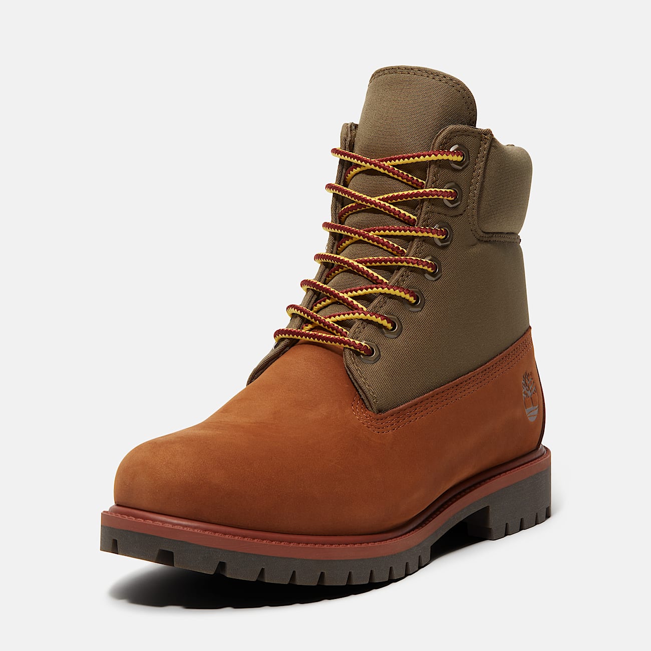 Timberland® Heritage 6-Inch Waterproof Boot for Men in Medium Brown/Green