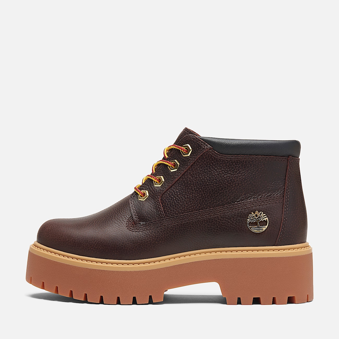 Stone Street Espresso Platform Waterproof Chukka Boot for Women in Dark Brown/Black