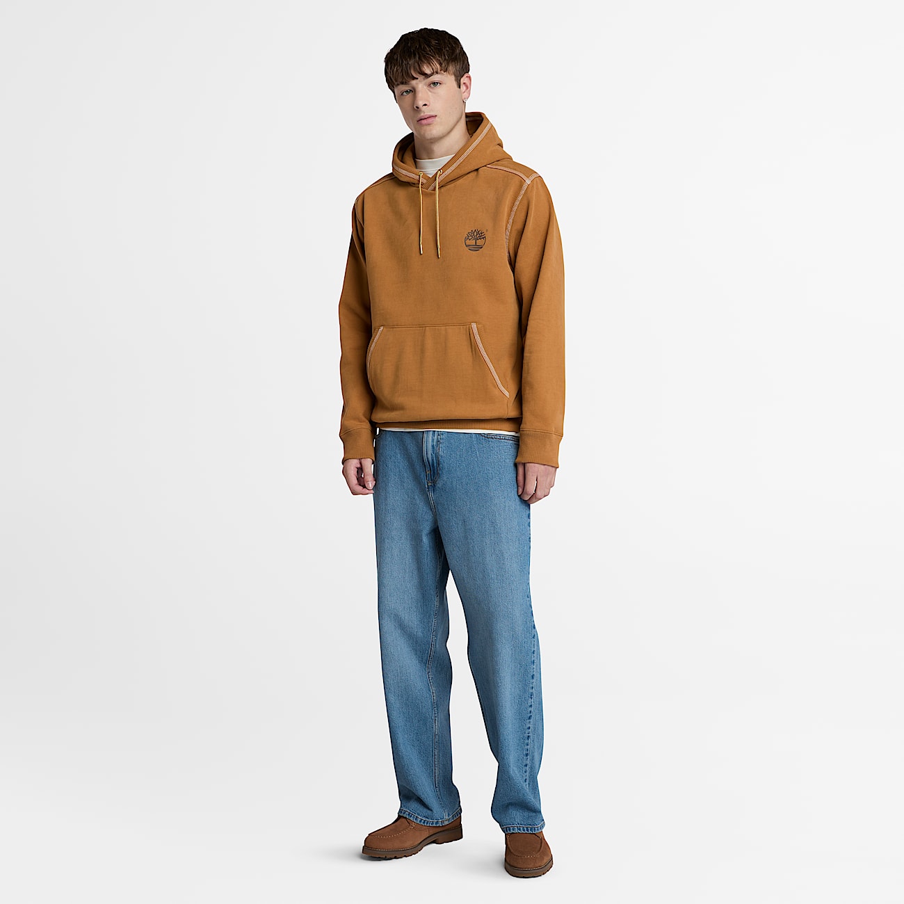 Yellow Boot Hoodie for Men in Yellow - 2