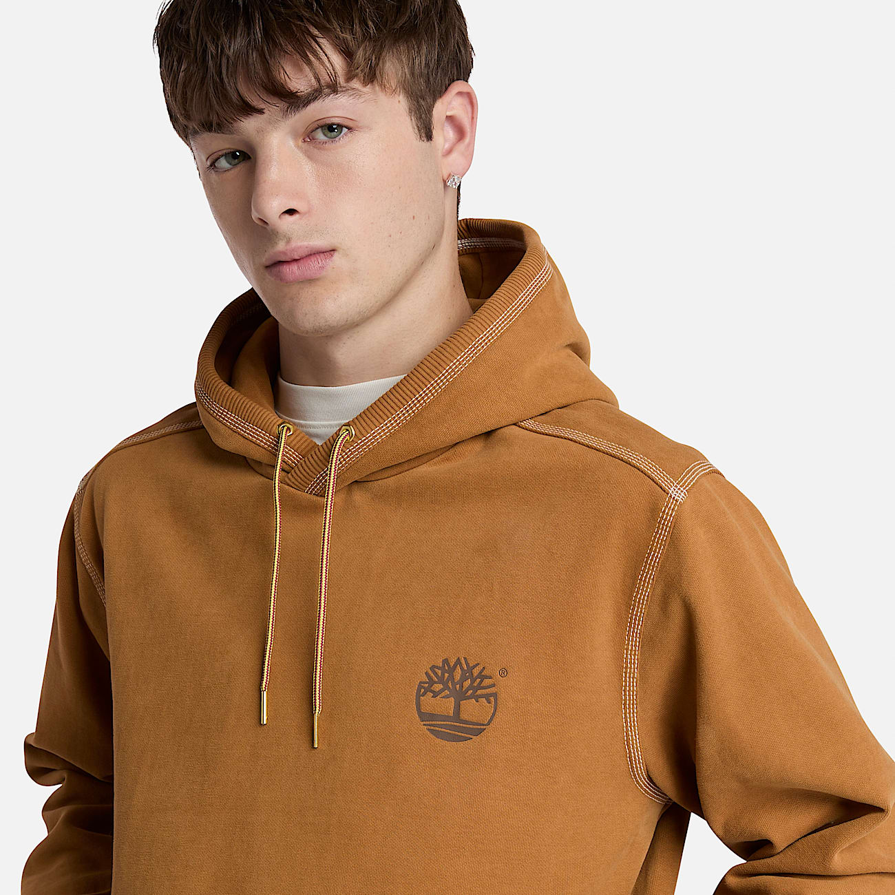 Yellow Boot Hoodie for Men in Yellow - 3