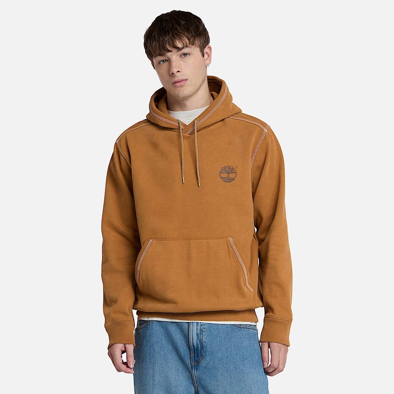 Yellow Boot Hoodie for Men in Yellow - 1