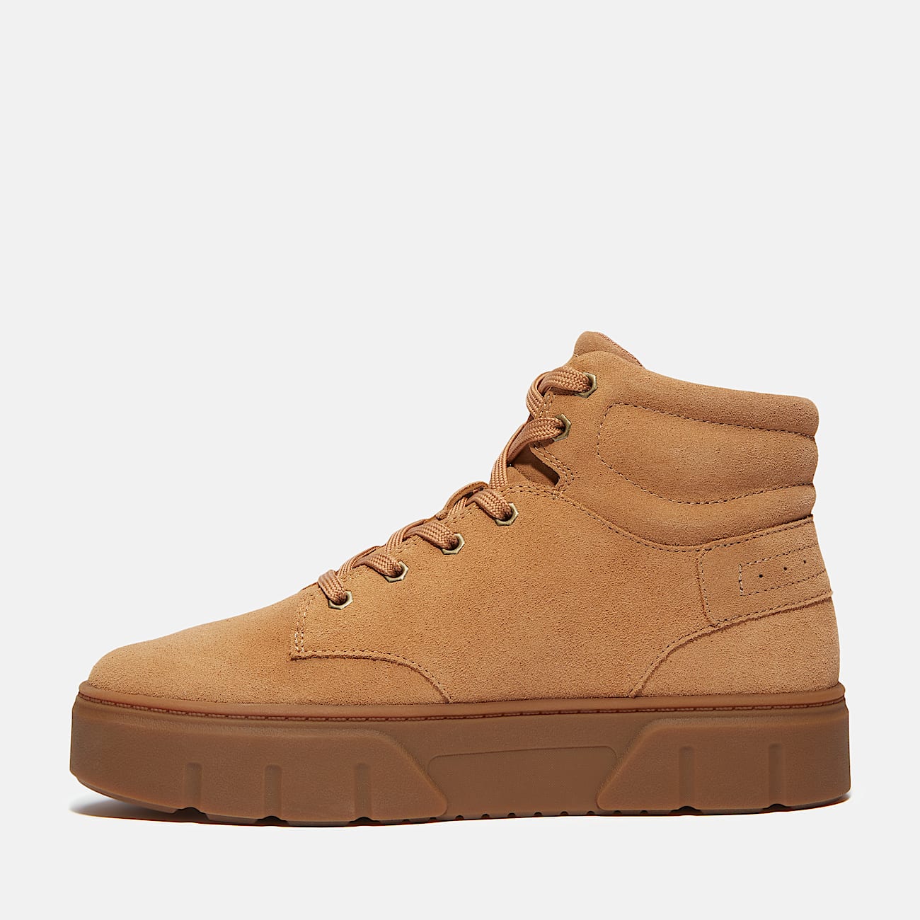 Laurel Court High Top Lace-Up Trainer for Women in Beige