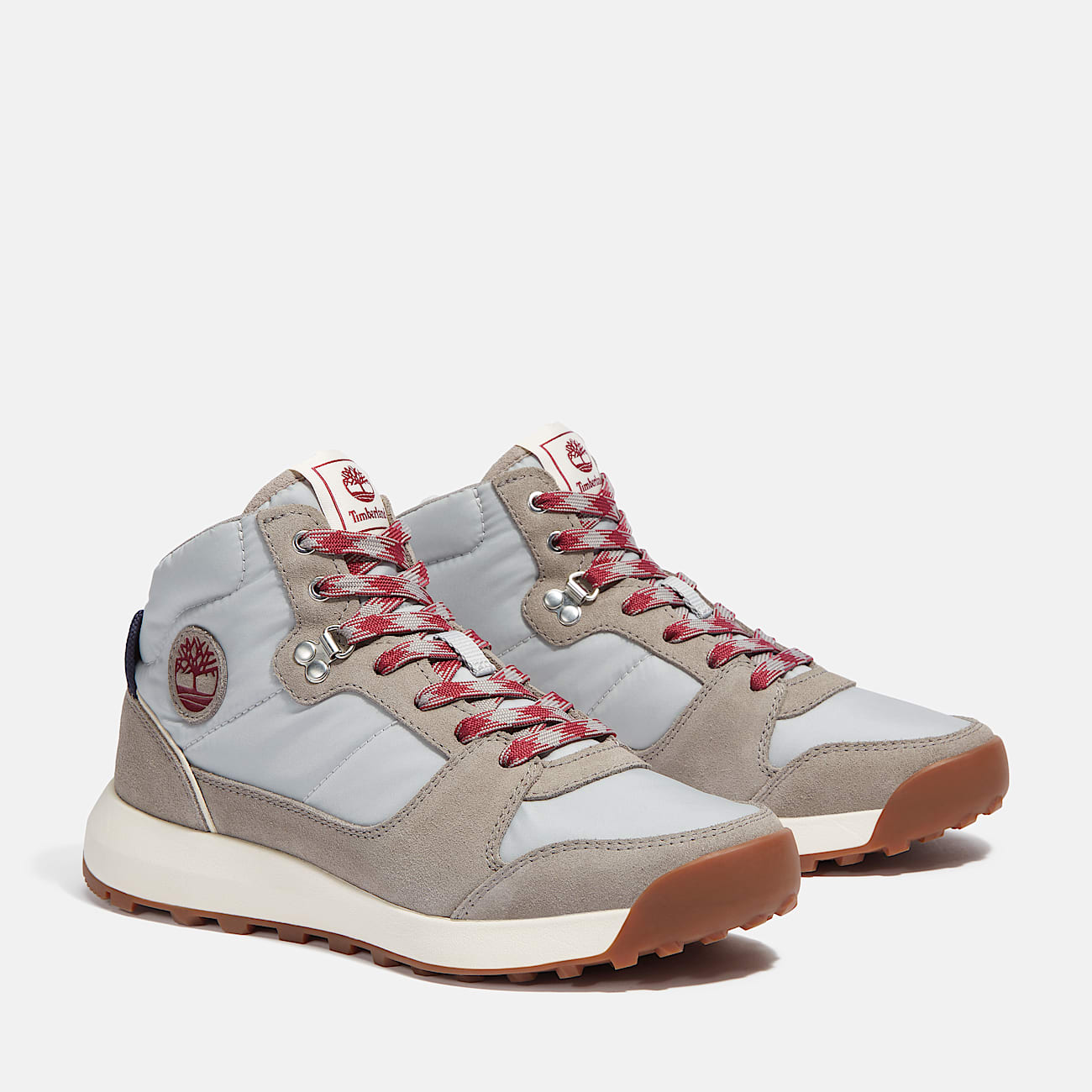 Sneaker Alta Stringata Retro Swift da Donna in grigio chiaro