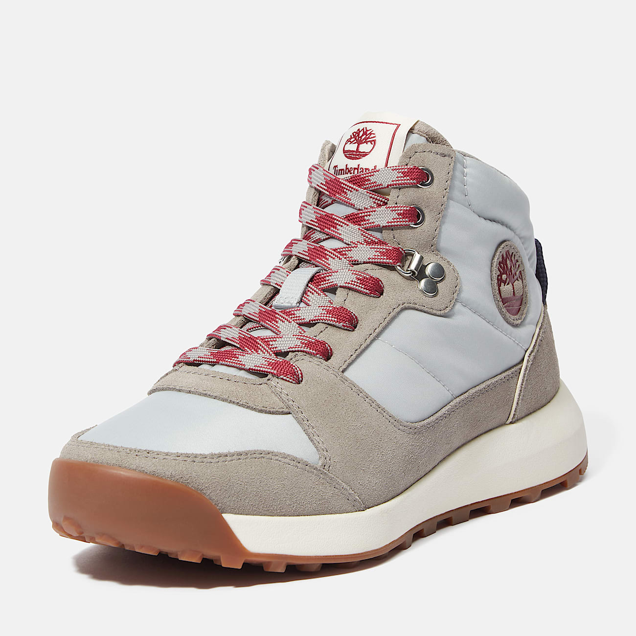 Sneaker Alta Stringata Retro Swift da Donna in grigio chiaro