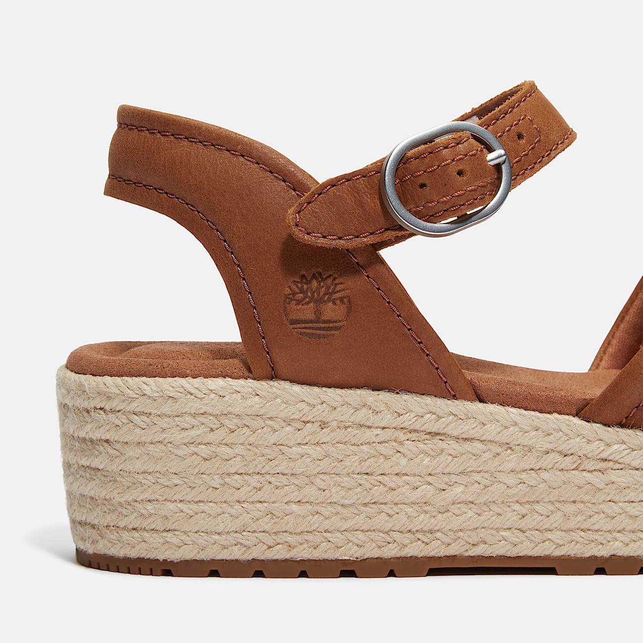Santorini Sun Backstrap Sandal for Women in Brown - 7