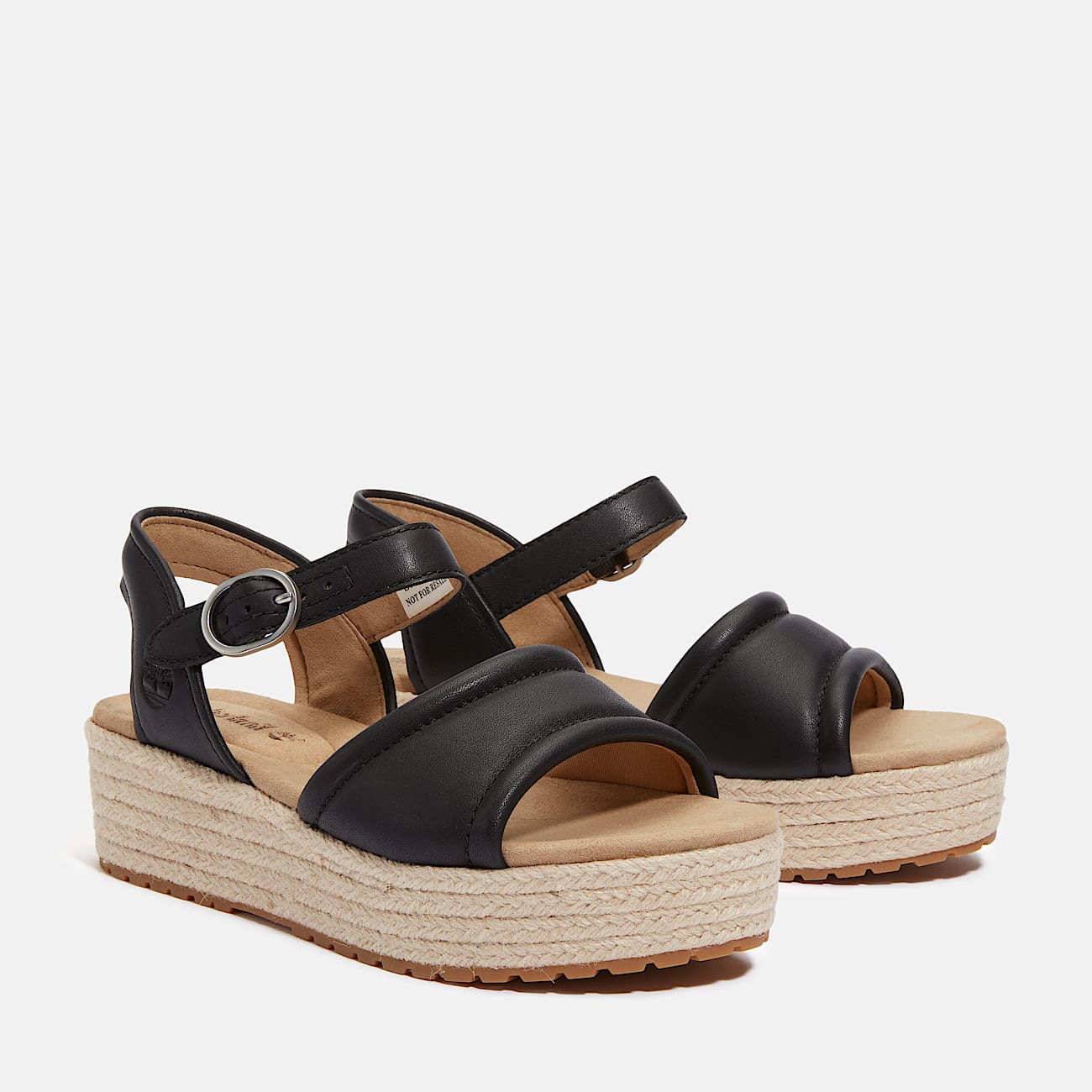 Santorini Sun Backstrap Sandal for Women in Black