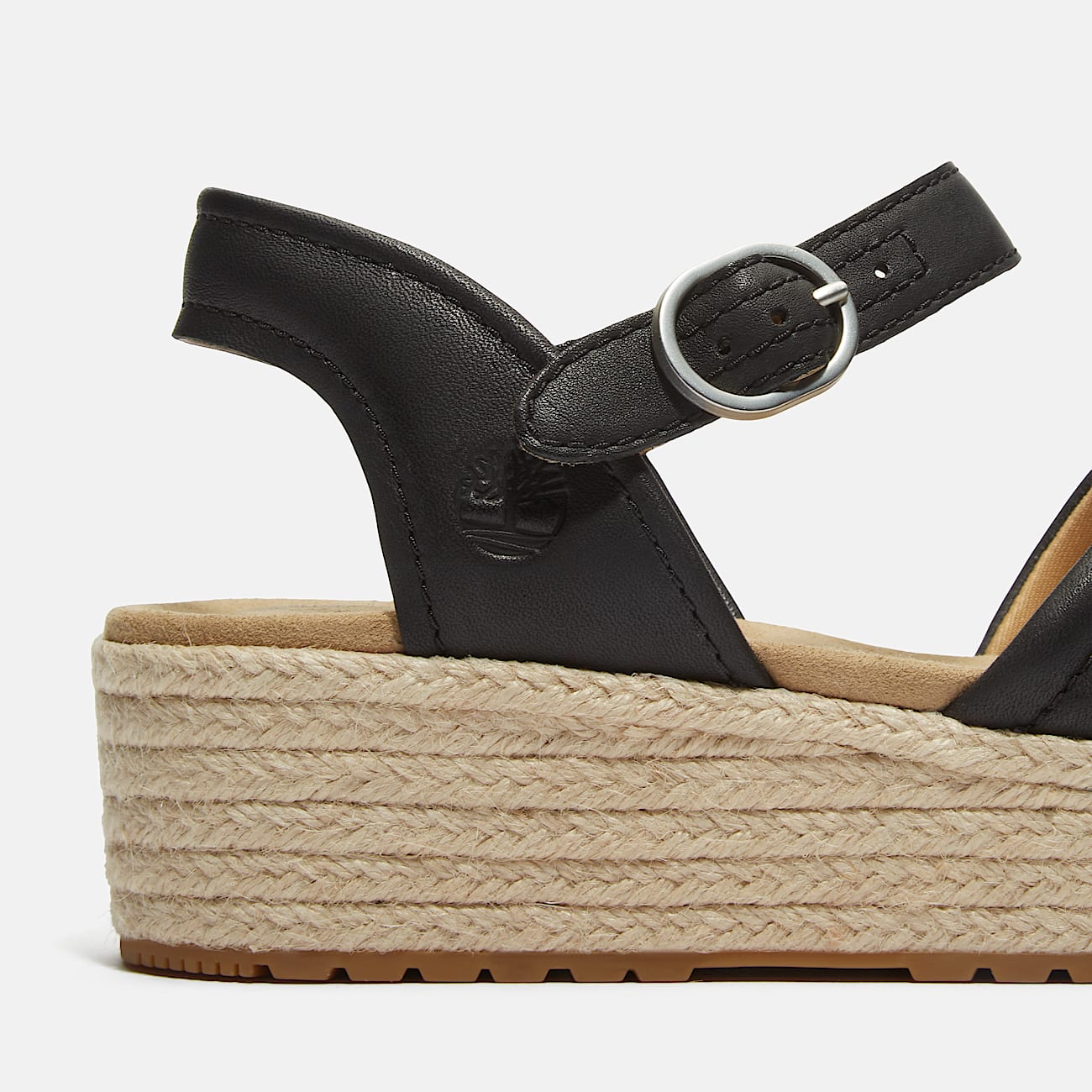 Santorini Sun Backstrap Sandal for Women in Black