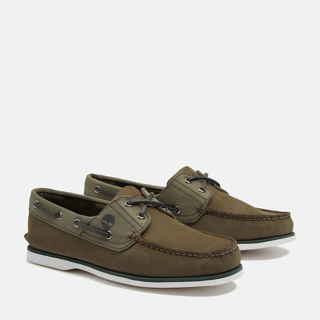 Scarpa da Barca Classic da Uomo in verde scuro - 4