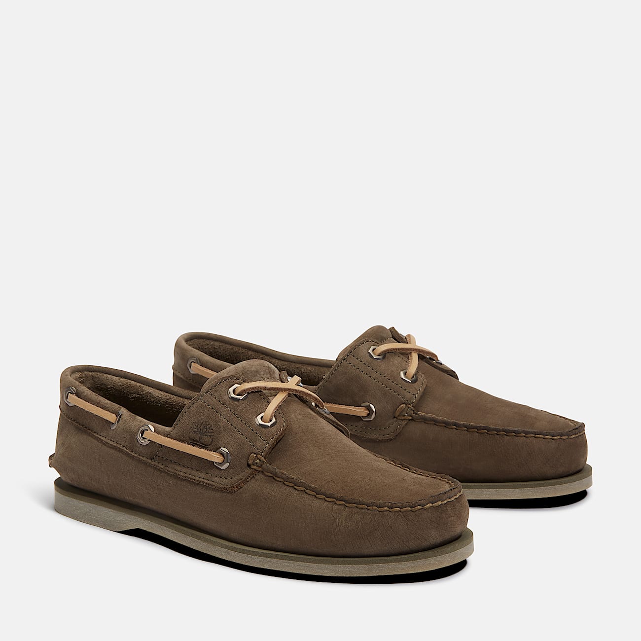 Chaussure bateau classique pour homme en vert - 4