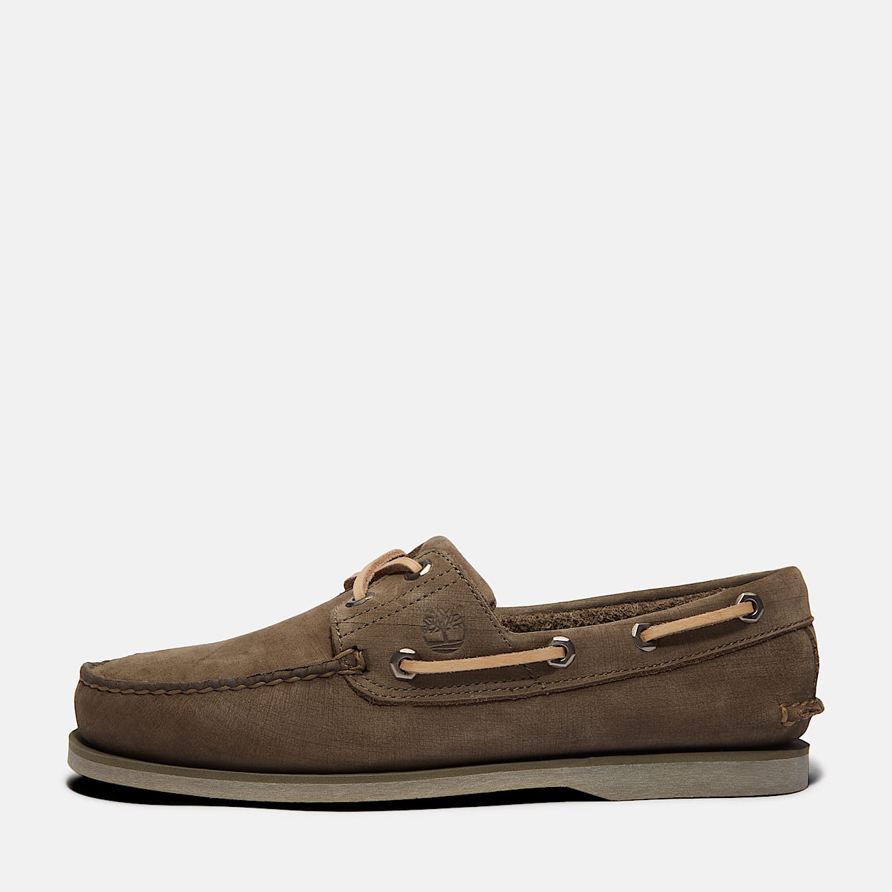 Chaussure bateau classique pour homme en vert - 8
