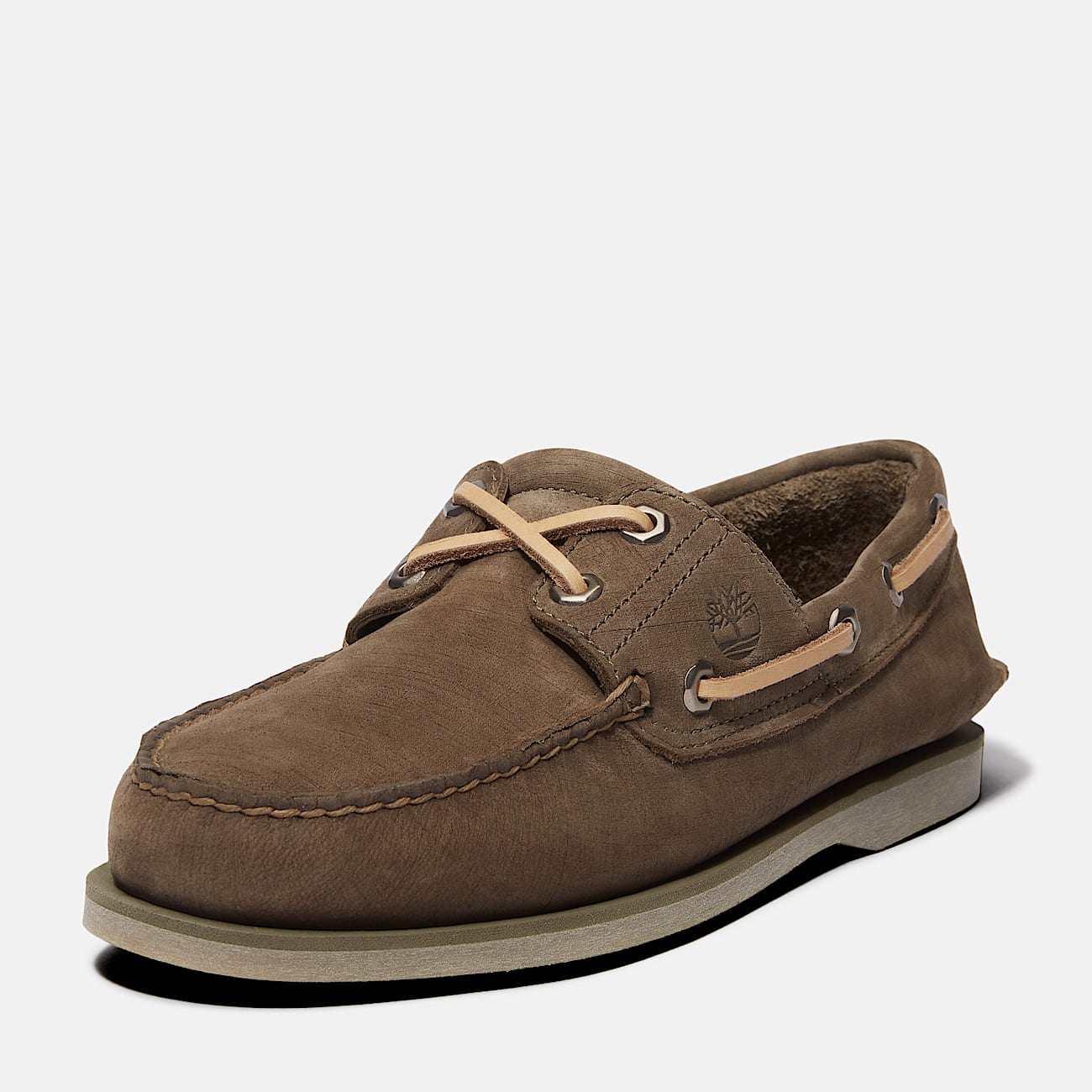 Chaussure bateau classique pour homme en vert - 9