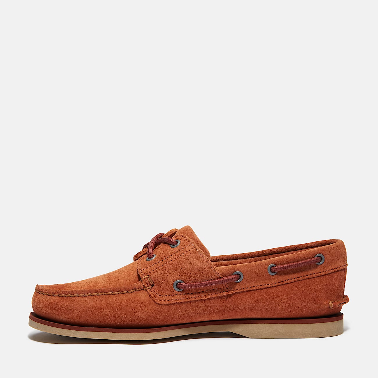 Klassischer Bootsschuh für Herren in Orange