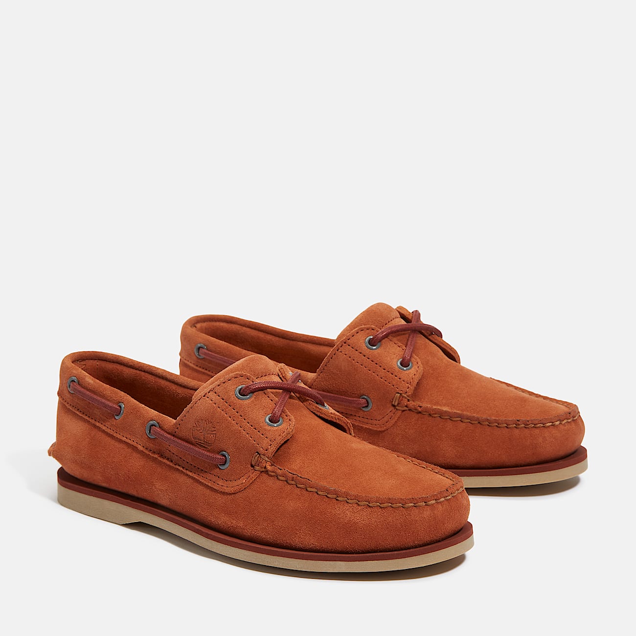 Klassischer Bootsschuh für Herren in Orange