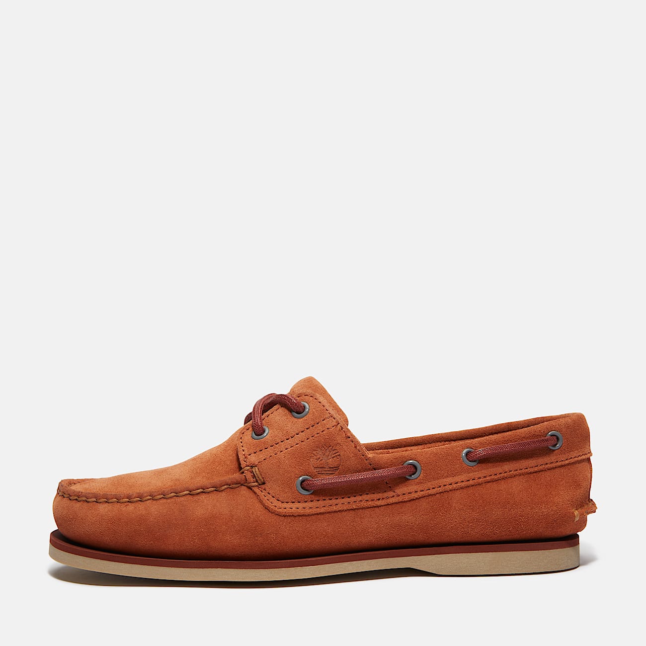 Klassischer Bootsschuh für Herren in Orange