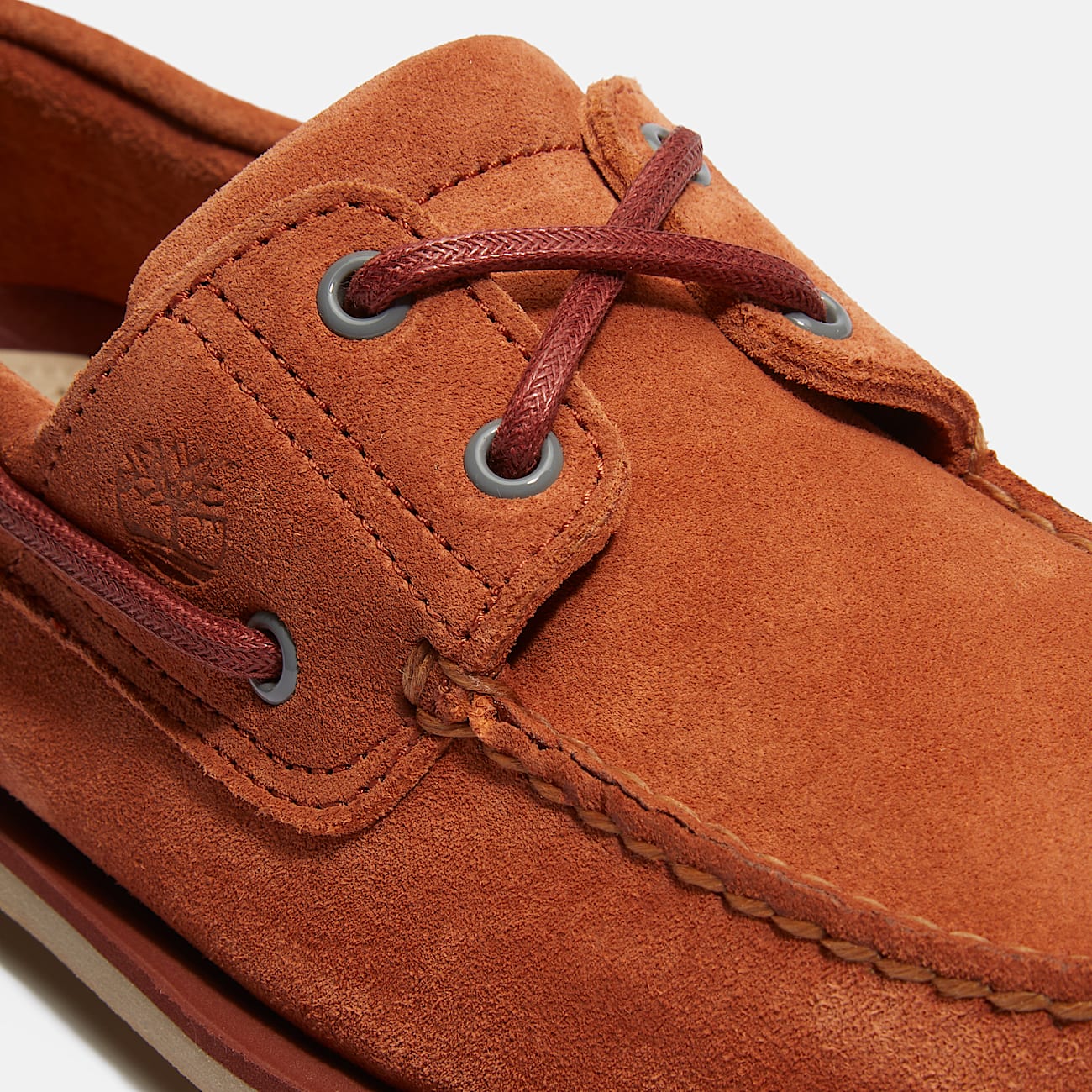 Klassischer Bootsschuh für Herren in Orange