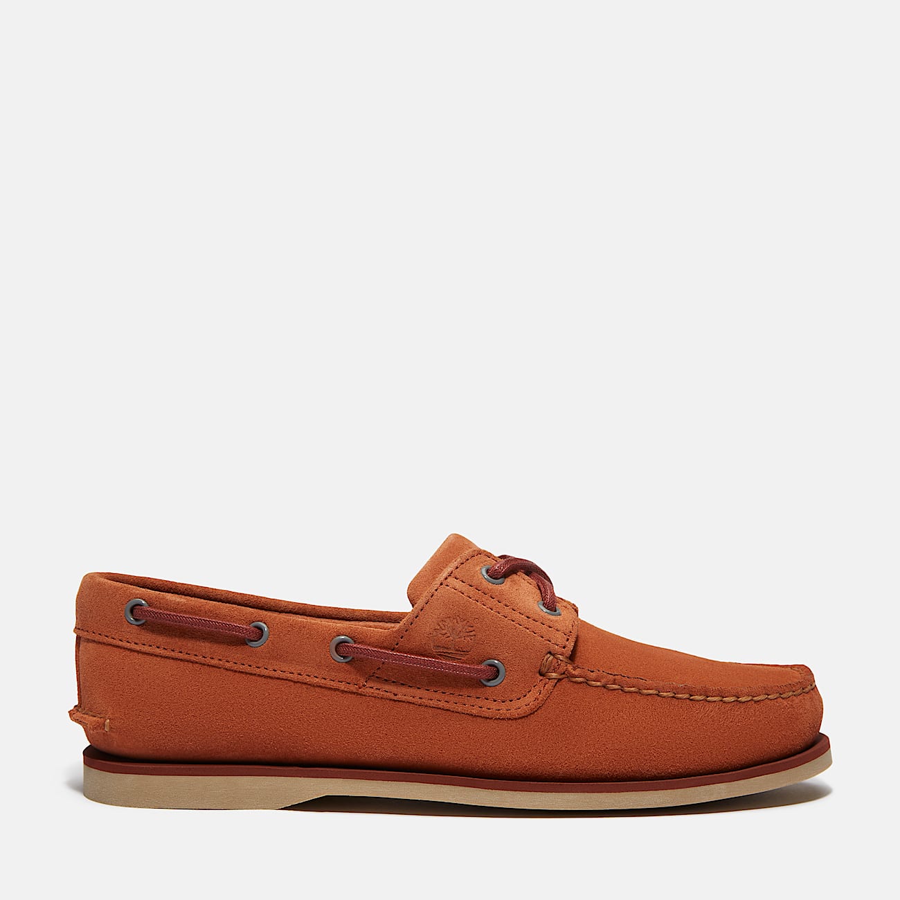 Klassischer Bootsschuh für Herren in Orange