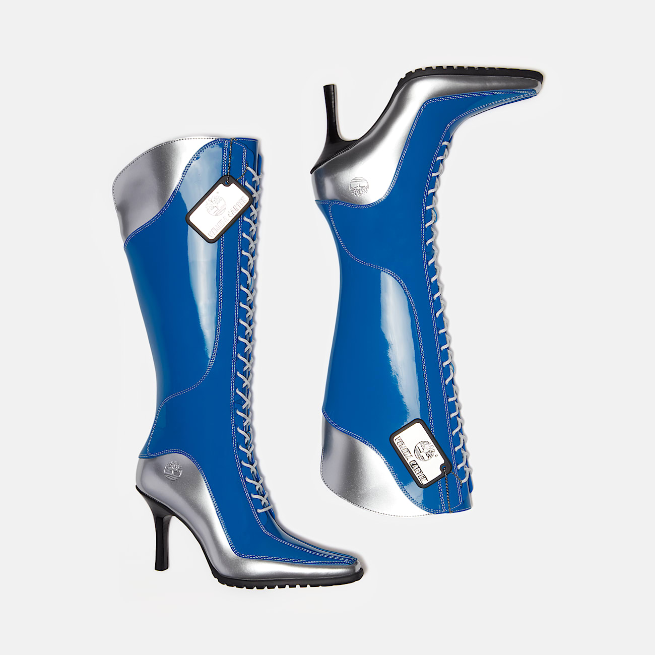 Boot 14 pouces zippée Timberland® X Veneda Carter à lacets pour femme en bleu