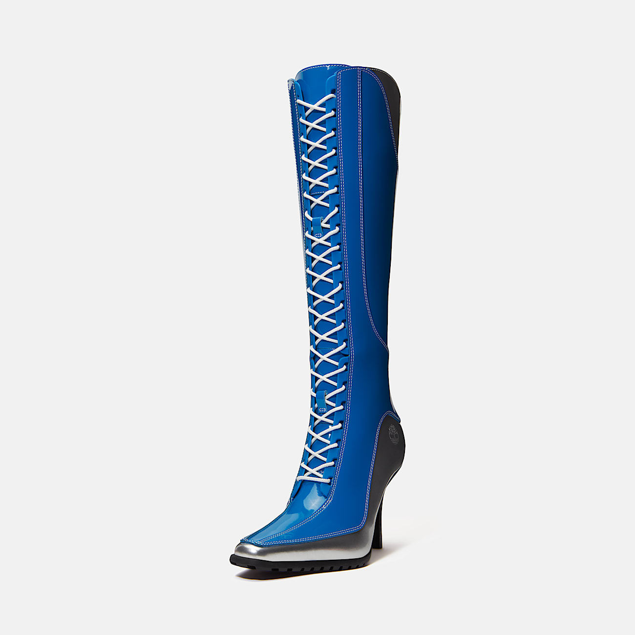 Boot 14 pouces zippée Timberland® X Veneda Carter à lacets pour femme en bleu