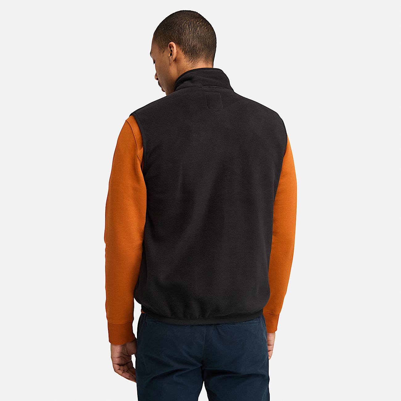 Gilet in Pile da Uomo in colore nero