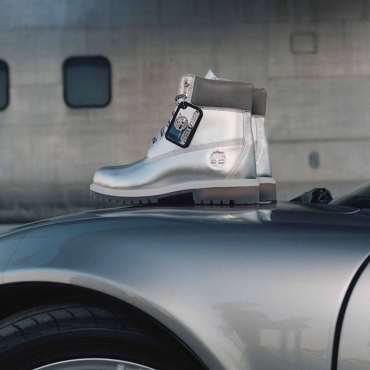 Timberland® X Veneda Carter 6” Lace Up Waterproof Boot for Men in Silver
