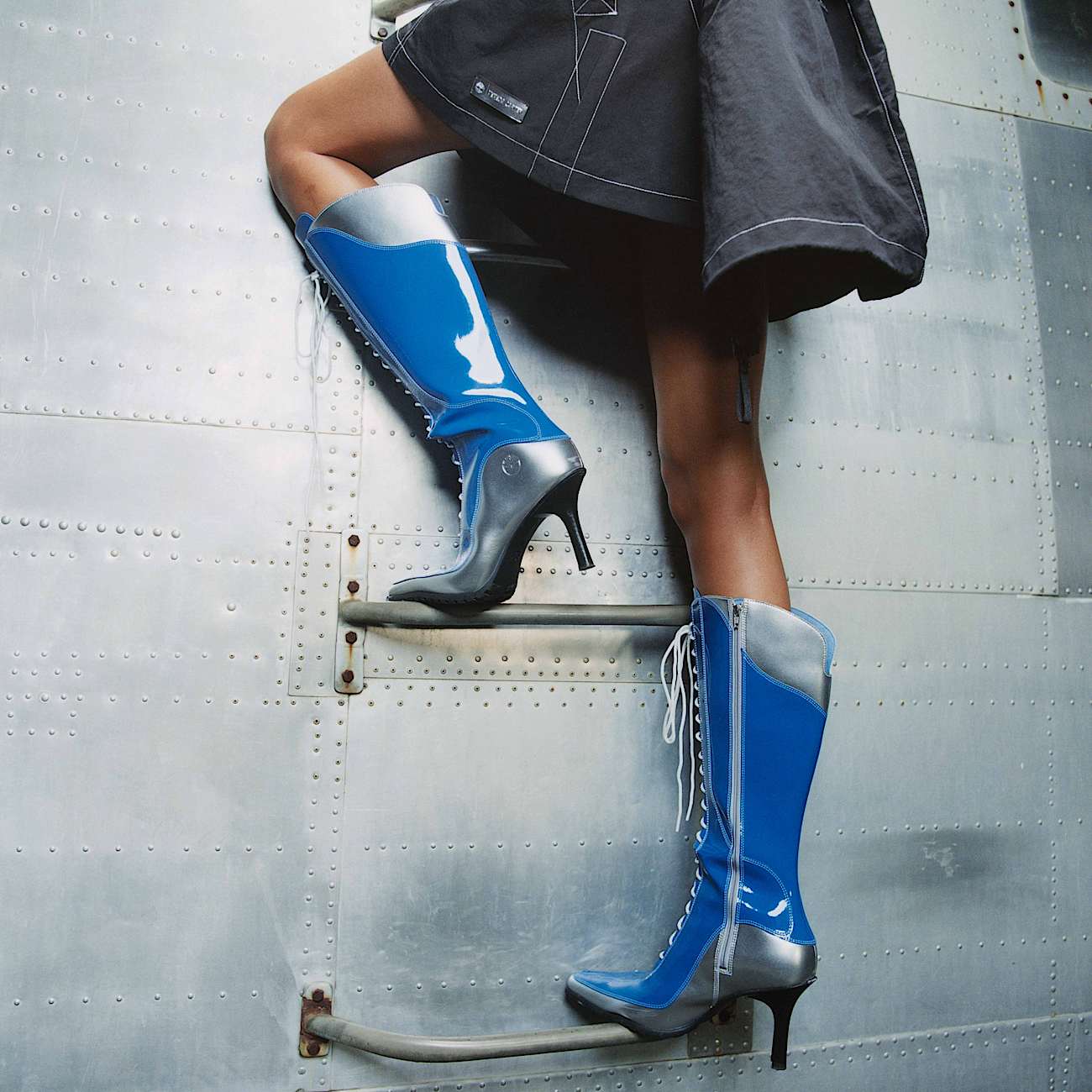 Boot 14 pouces zippée Timberland® X Veneda Carter à lacets pour femme en bleu