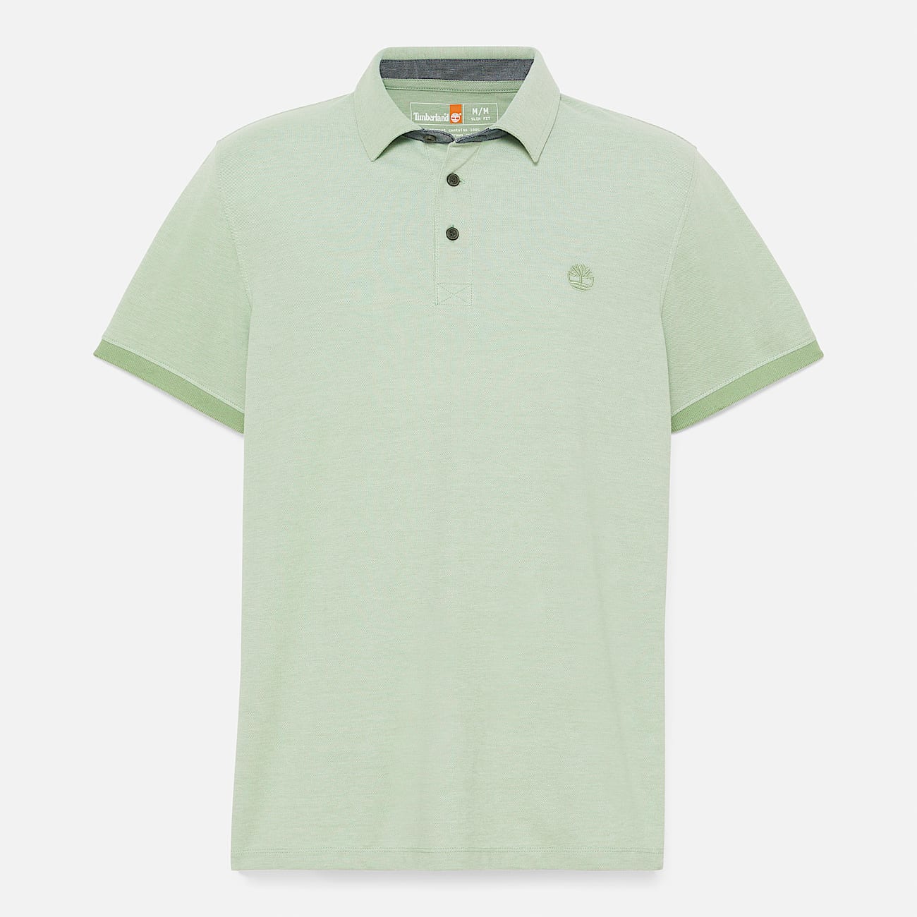 Kurzärmeliges Baboosic Brook Oxford-Polohemd für Herren in Grün