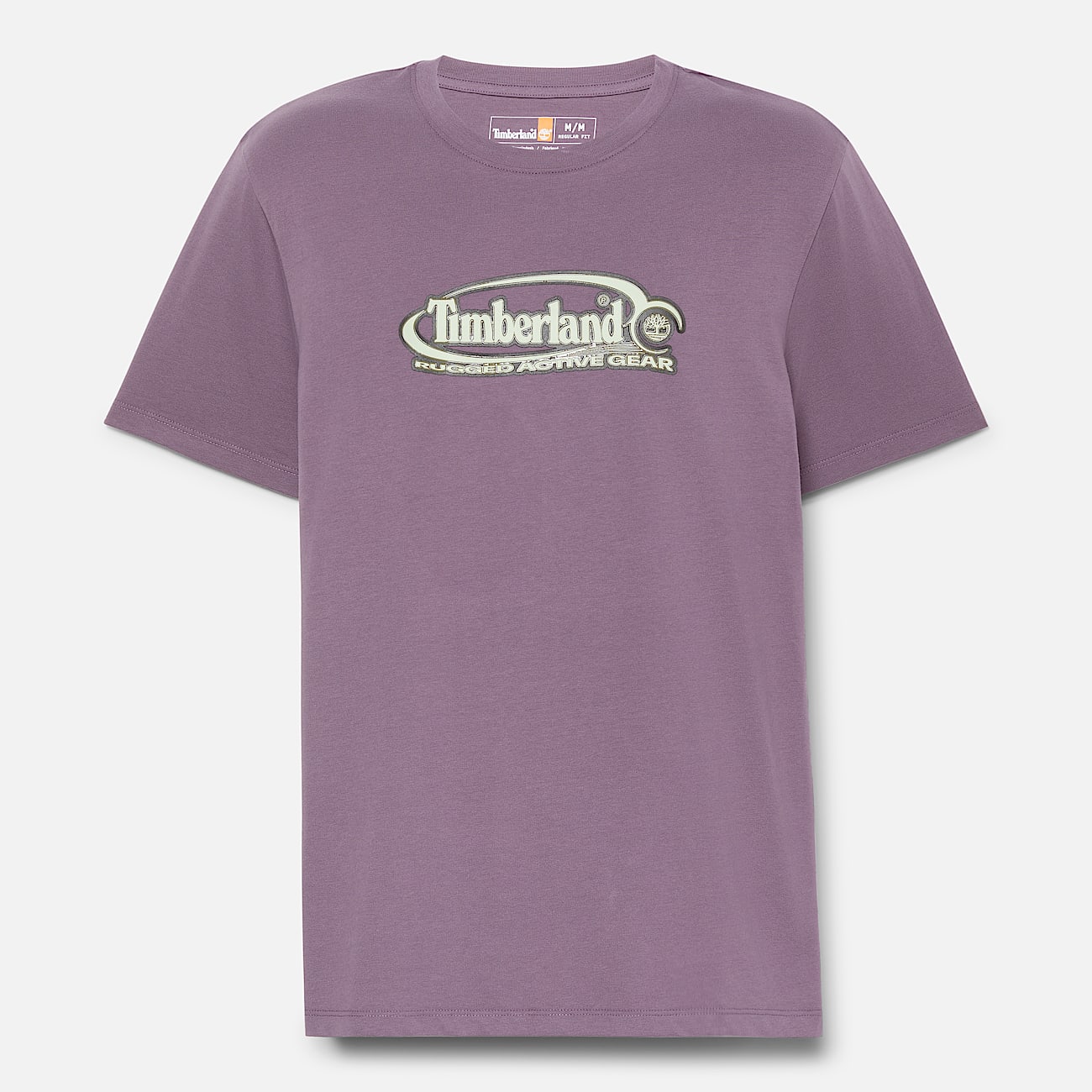 T-shirt con Logo Ovale Grande da Uomo in viola - 5
