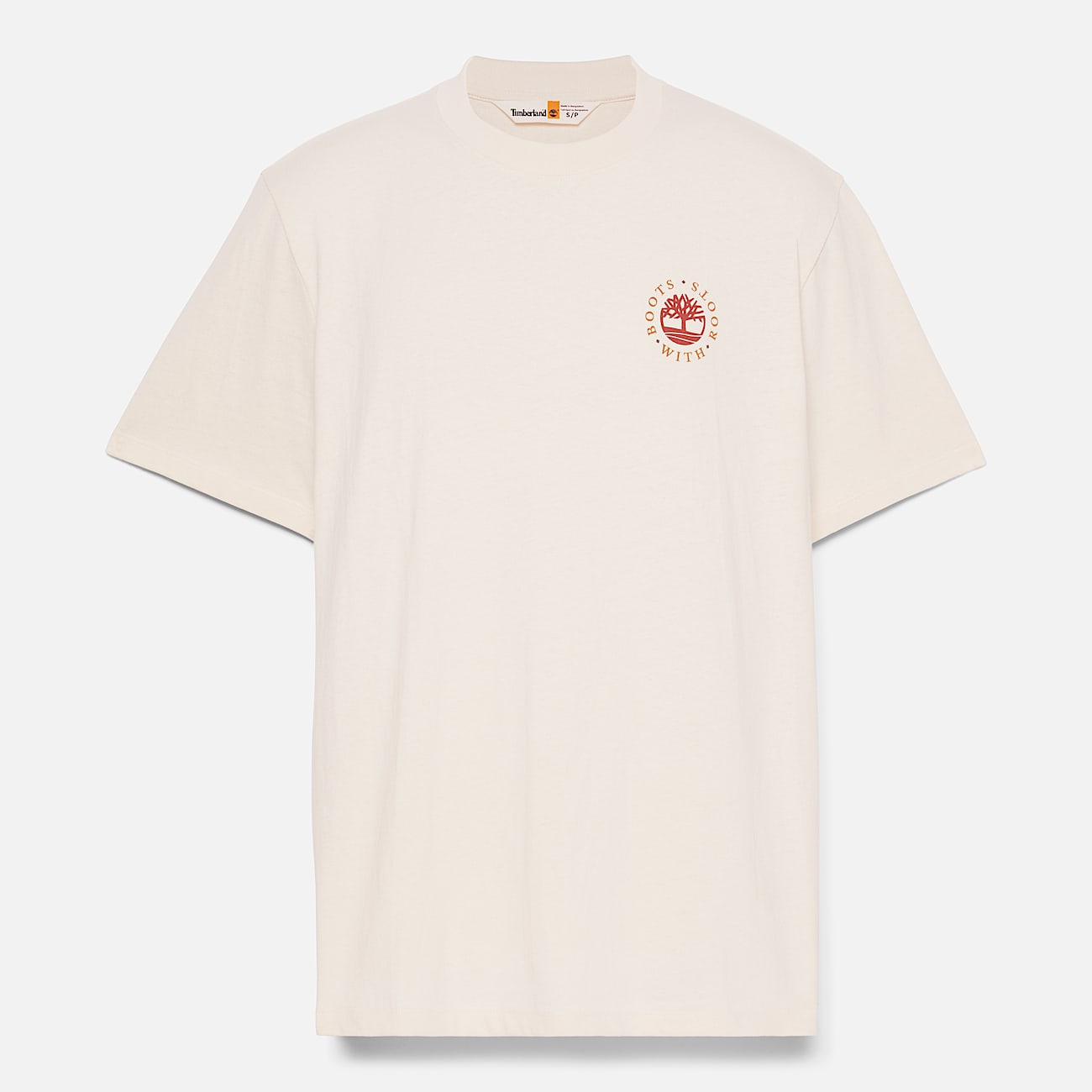 Washed Boot Lab Back Graphic T-Shirt for Men in Undyed