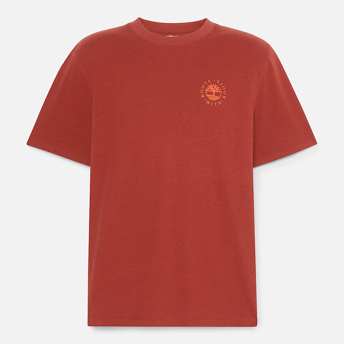 Washed Boot Lab Back Graphic T-Shirt for All Gender in Red - 5