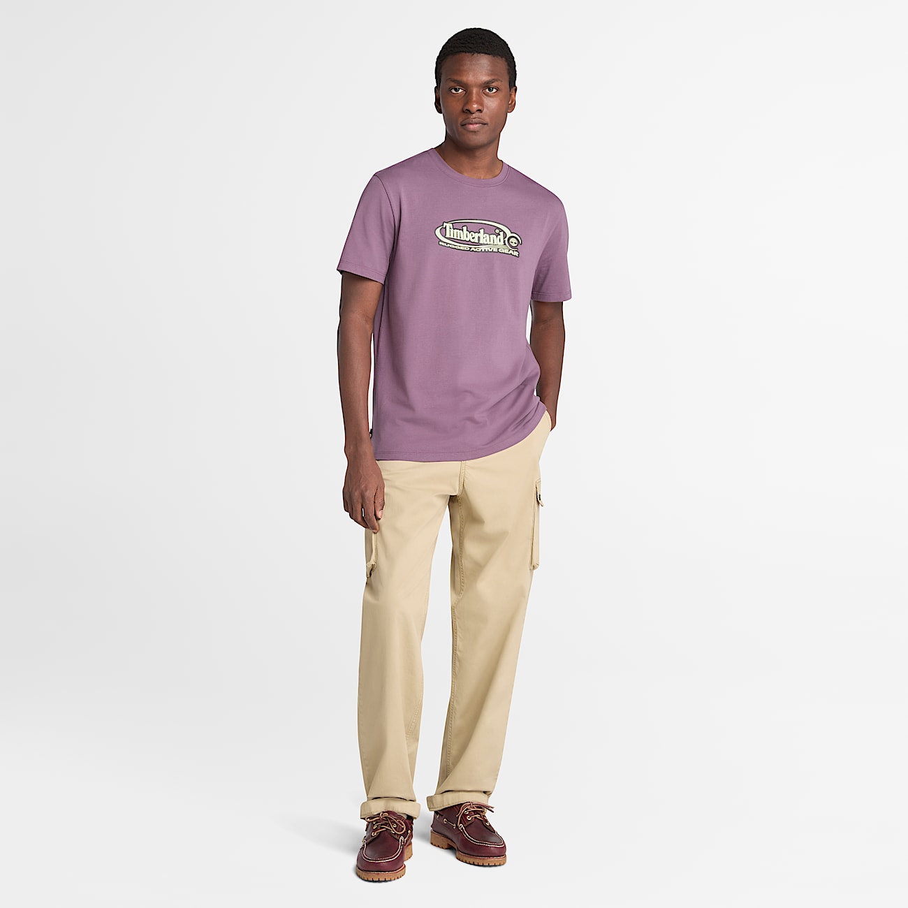 Pantaloni Cargo in Twill Brookline da Uomo in beige - 2