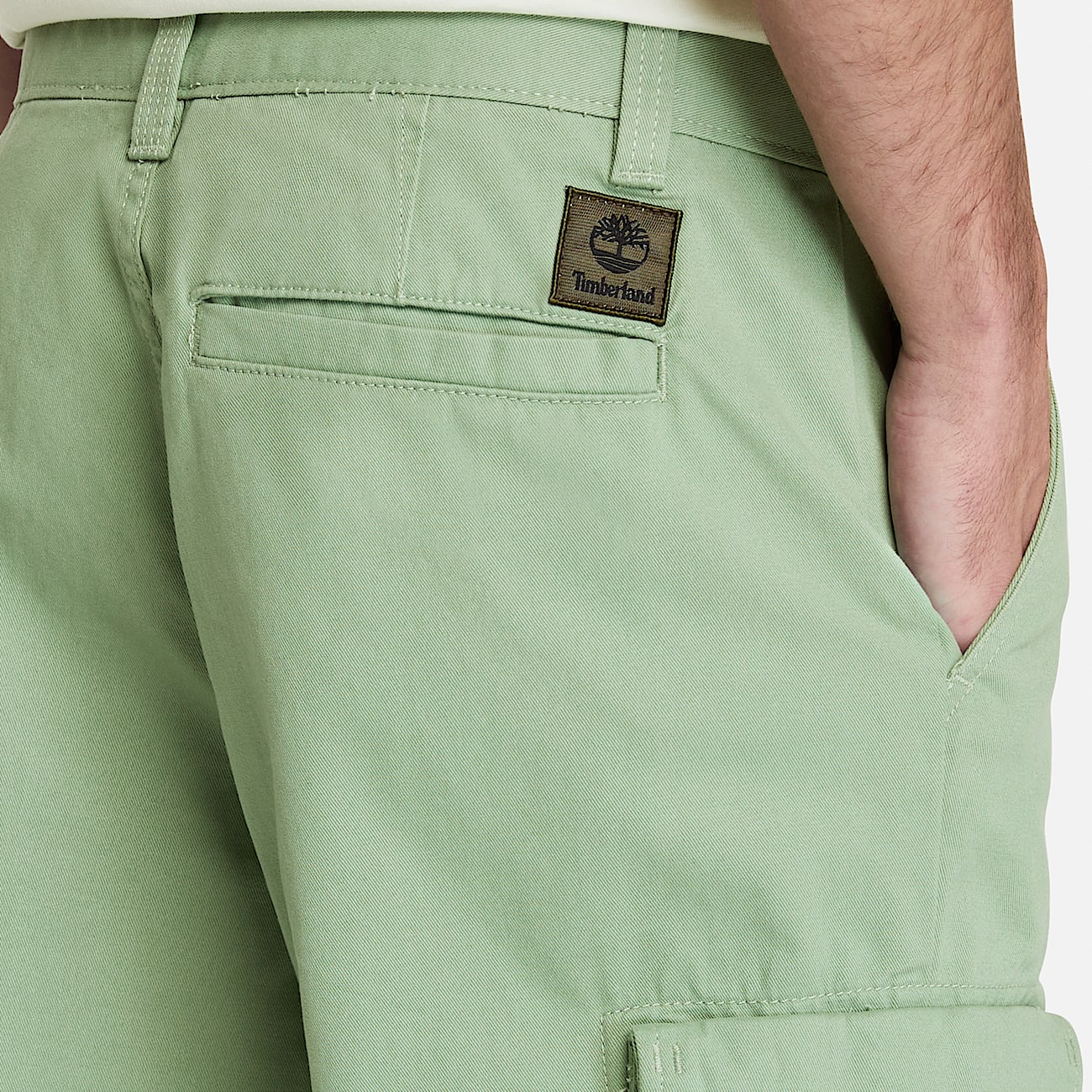 Shorts Cargo in Twill Brookline da Uomo in verde