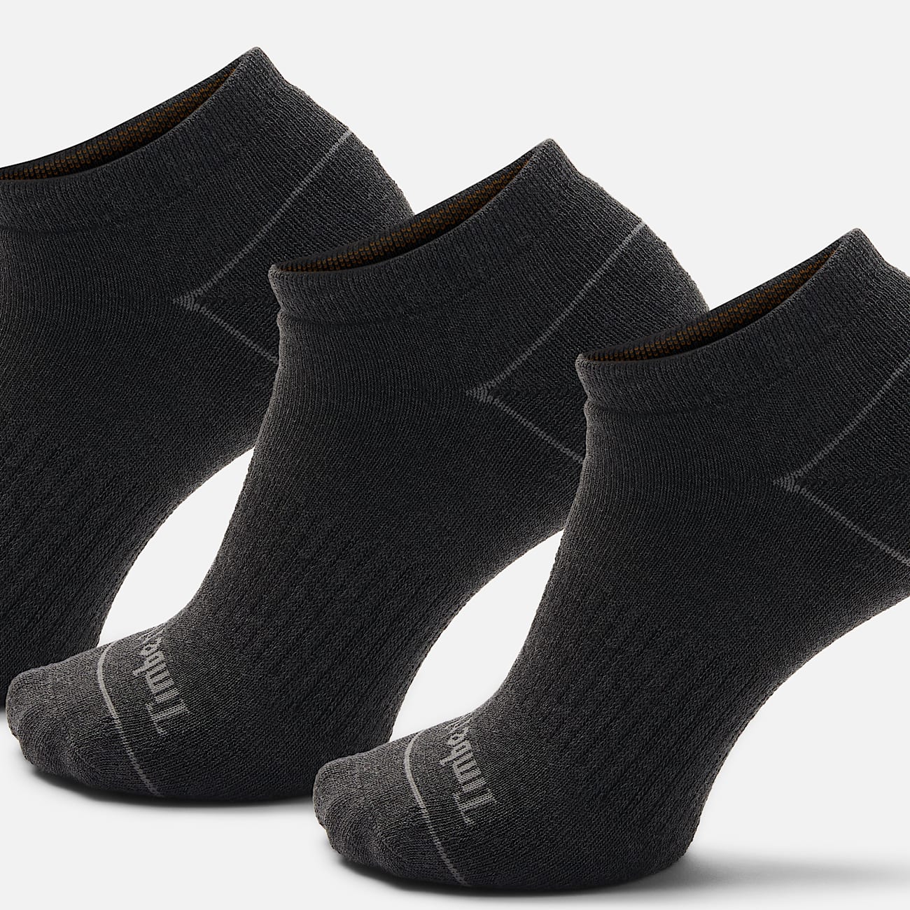 3er-Pack gepolsterte, unsichtbare Bowden Socken in Dunkelgrau