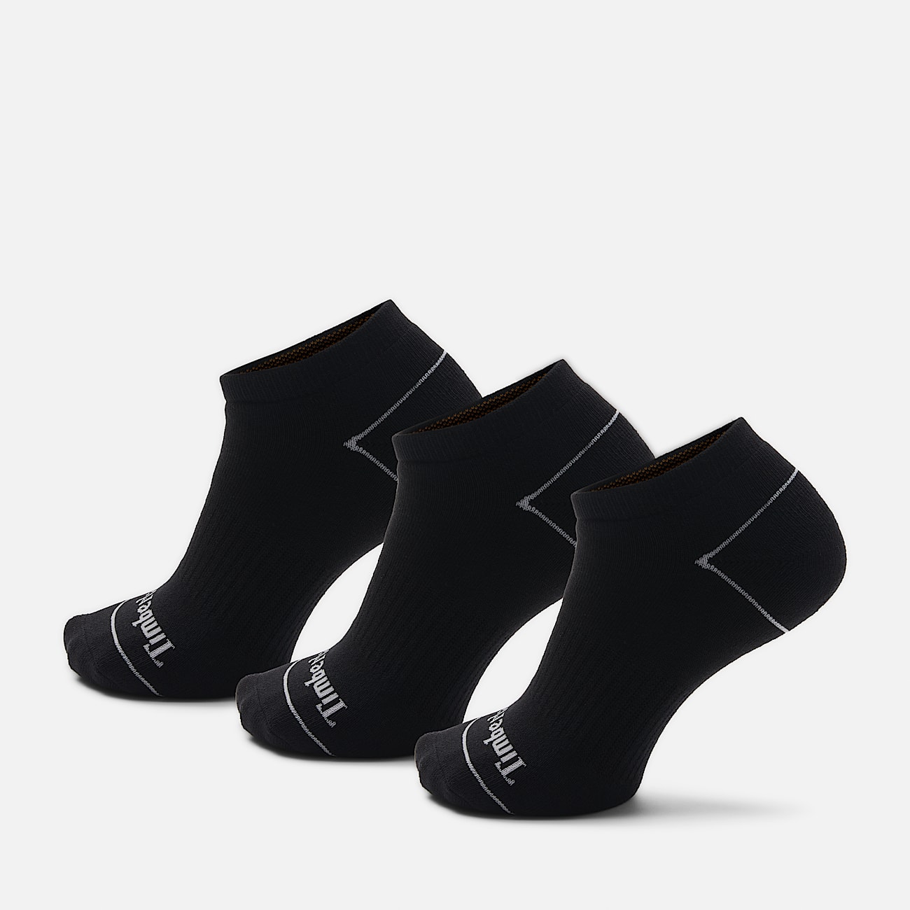 Lot de 3 paires de chaussettes invisibles Bowden entièrement rembourrées en noir - 1