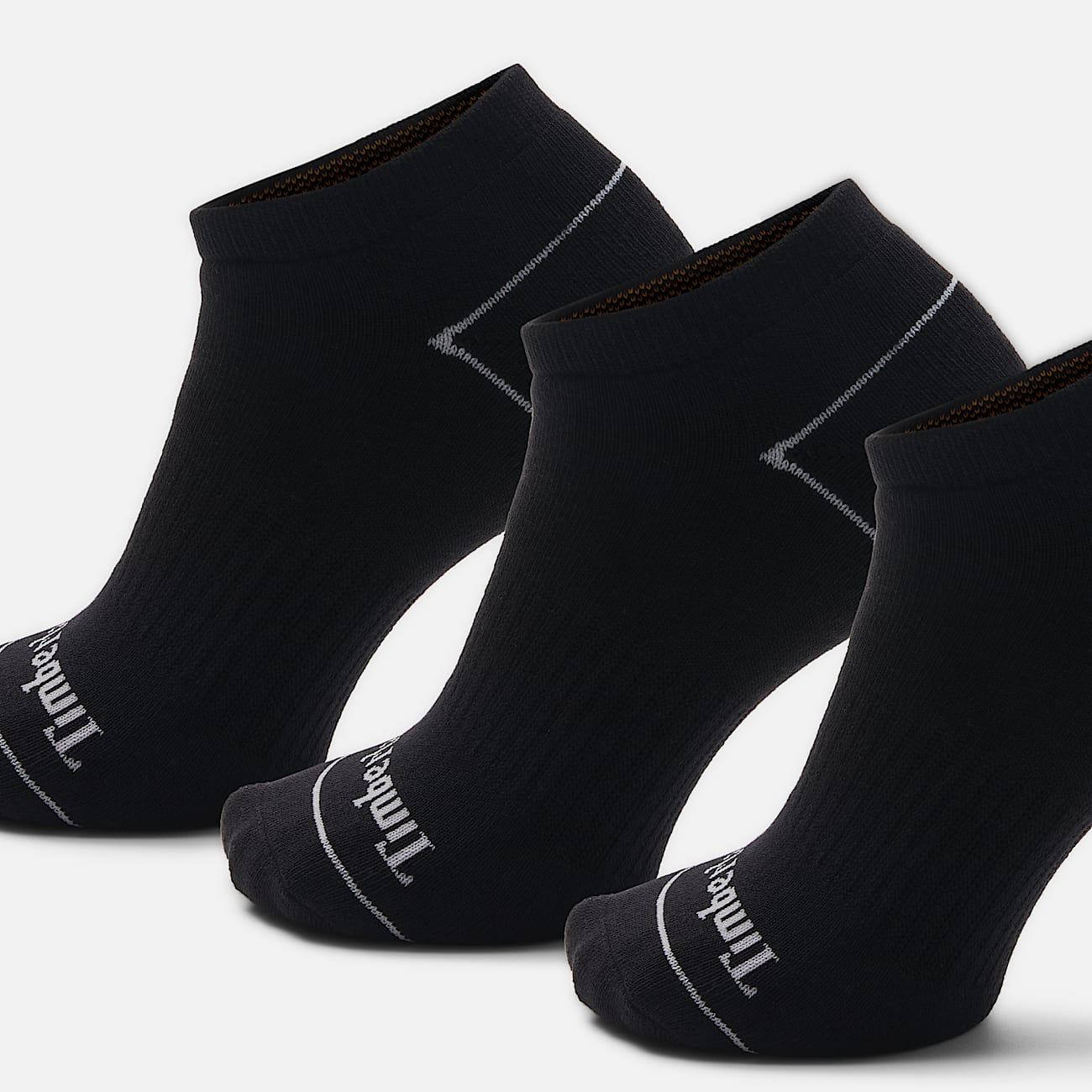 3er-Pack gepolsterte, unsichtbare Bowden Socken in Schwarz - 3