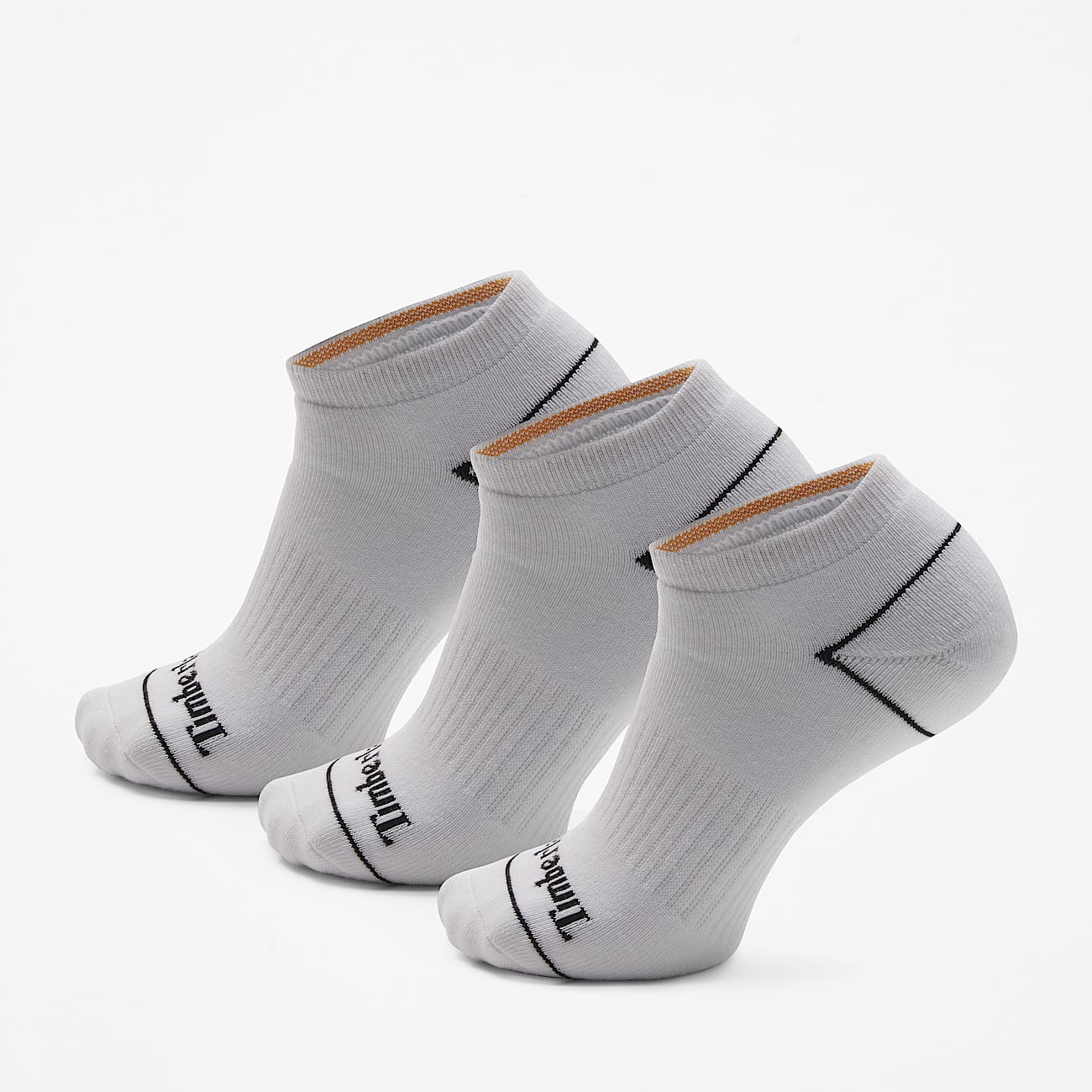 3er-Pack gepolsterte, unsichtbare Bowden Socken in Weiß