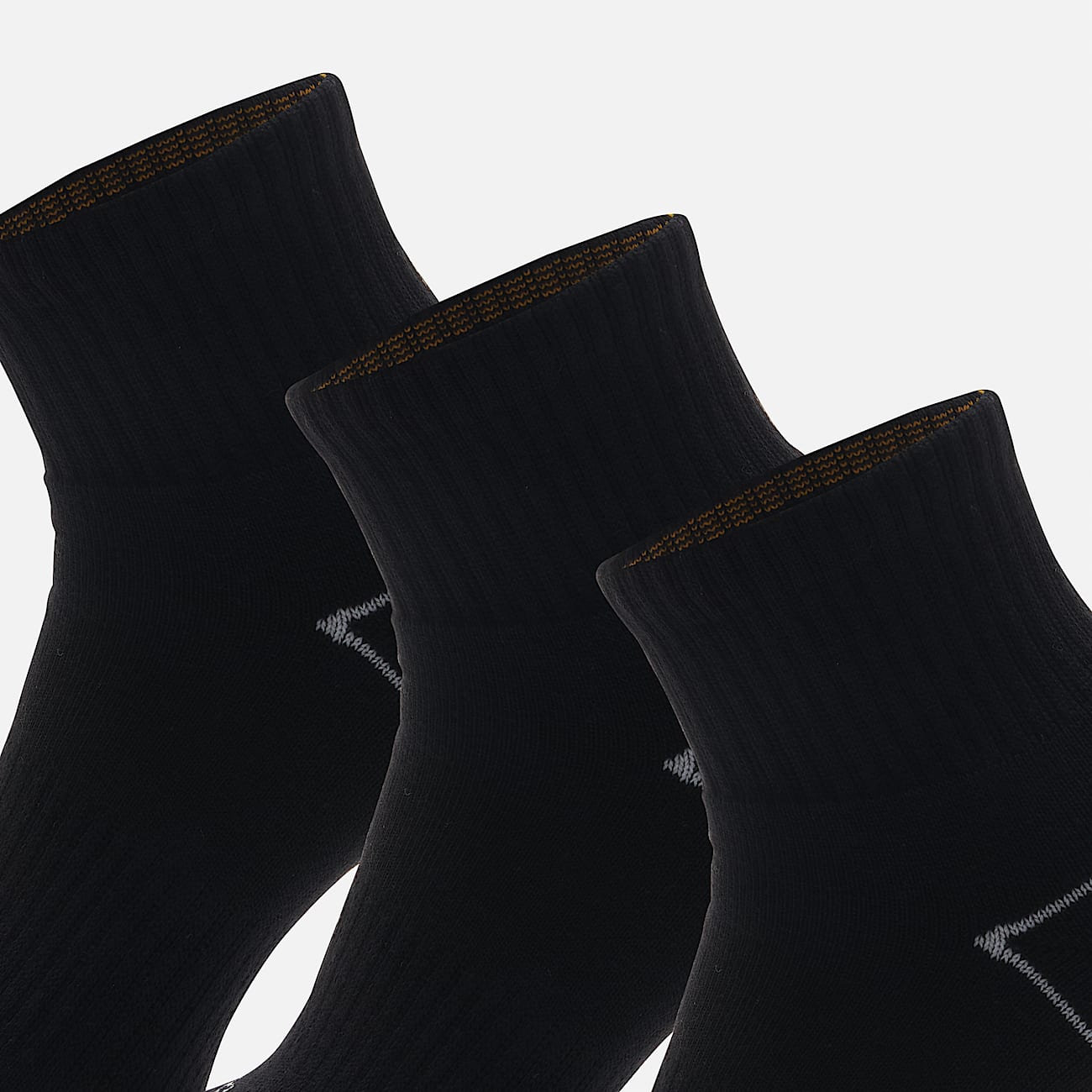 3 Pack Bowden Full Cushion Quarter Socks in Black - 3
