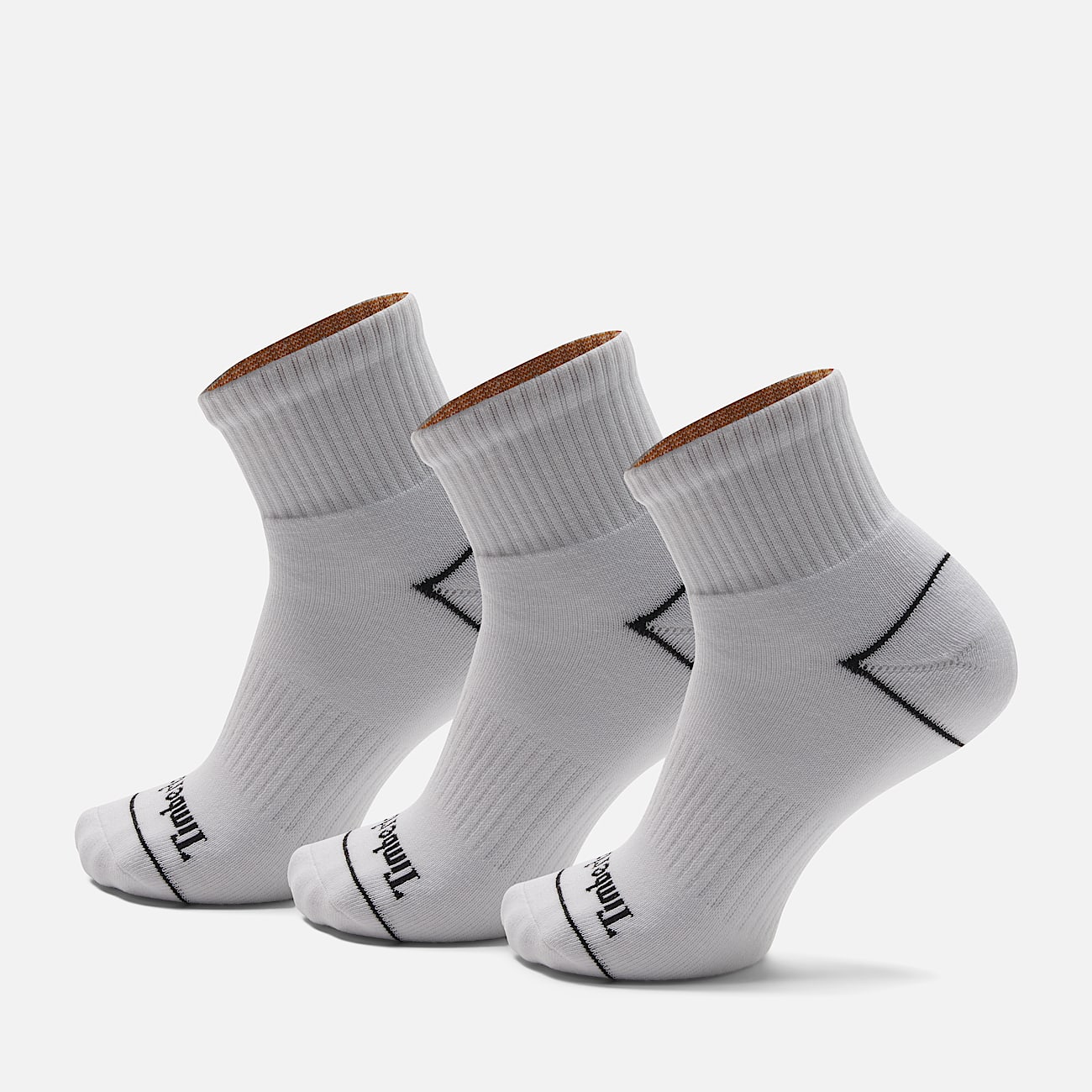 3 Pack Bowden Full Cushion Quarter Socks in White