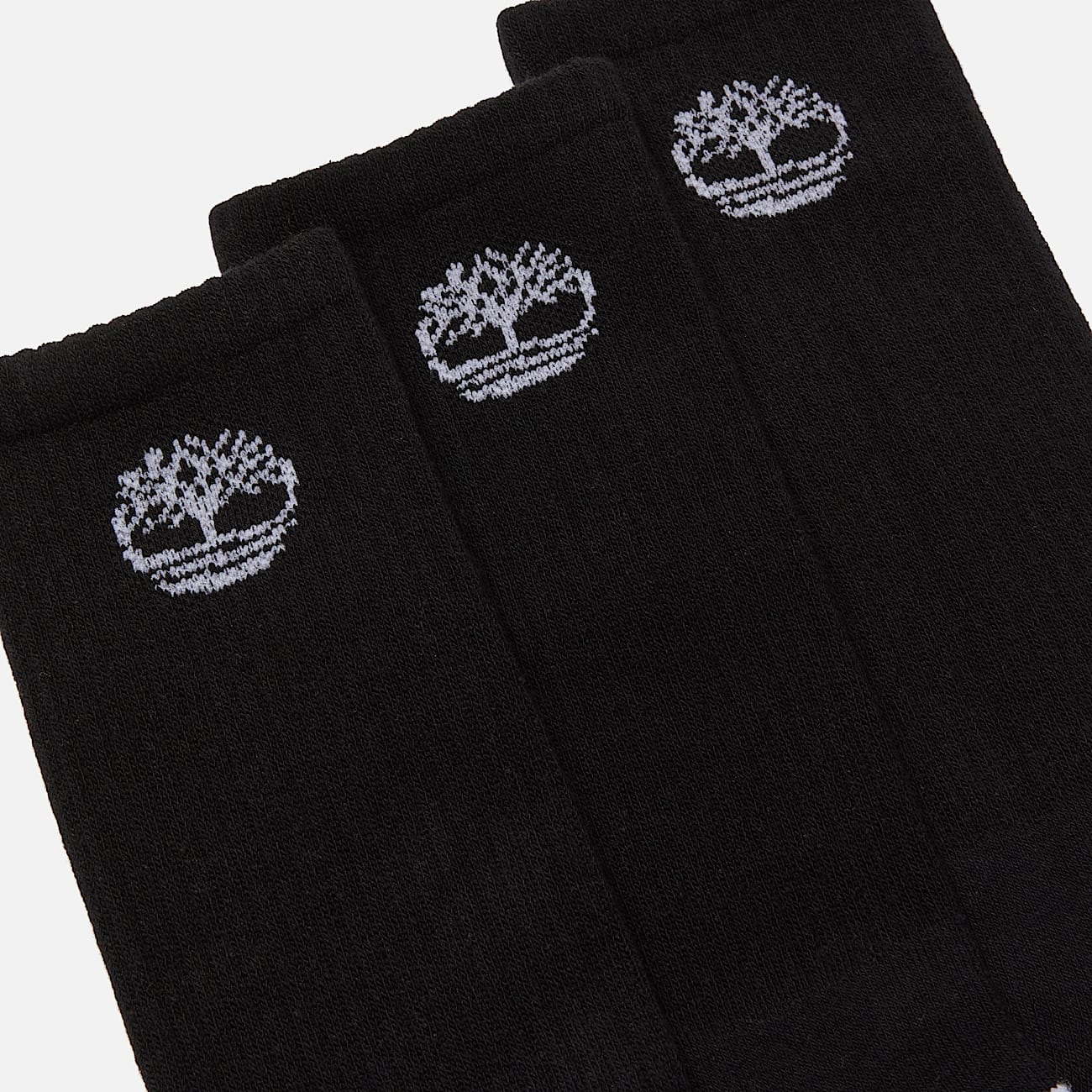Bowden 3-Pack Tree Logo Full Cushion Crew Sock in Black - 2