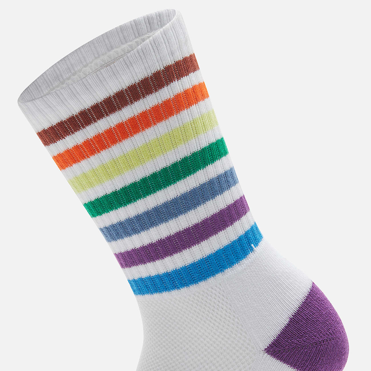Low Crew Socken mit Streifendesign in Weiß - 3