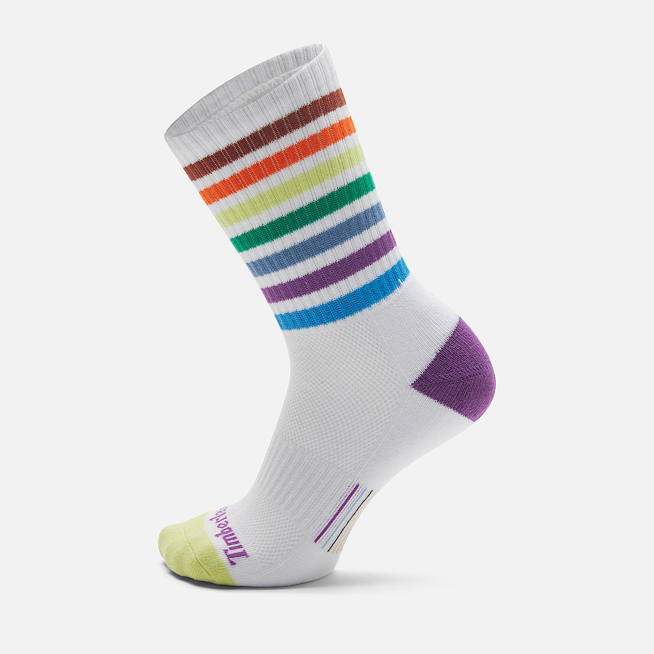 Low Crew Socken mit Streifendesign in Weiß - 1