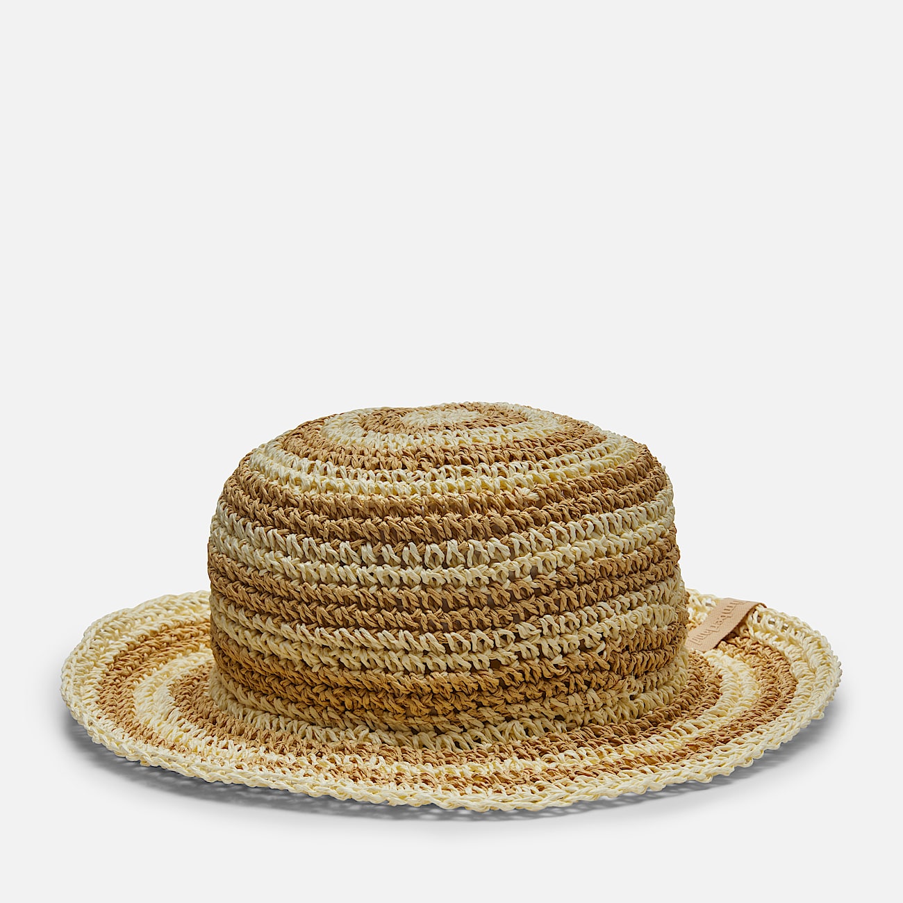 Packable Straw Cloche Hat for Women in Beige