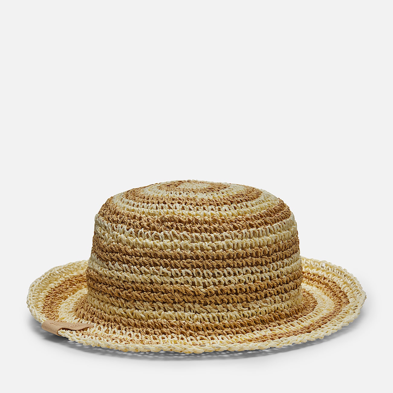 Packable Straw Cloche Hat for Women in Beige