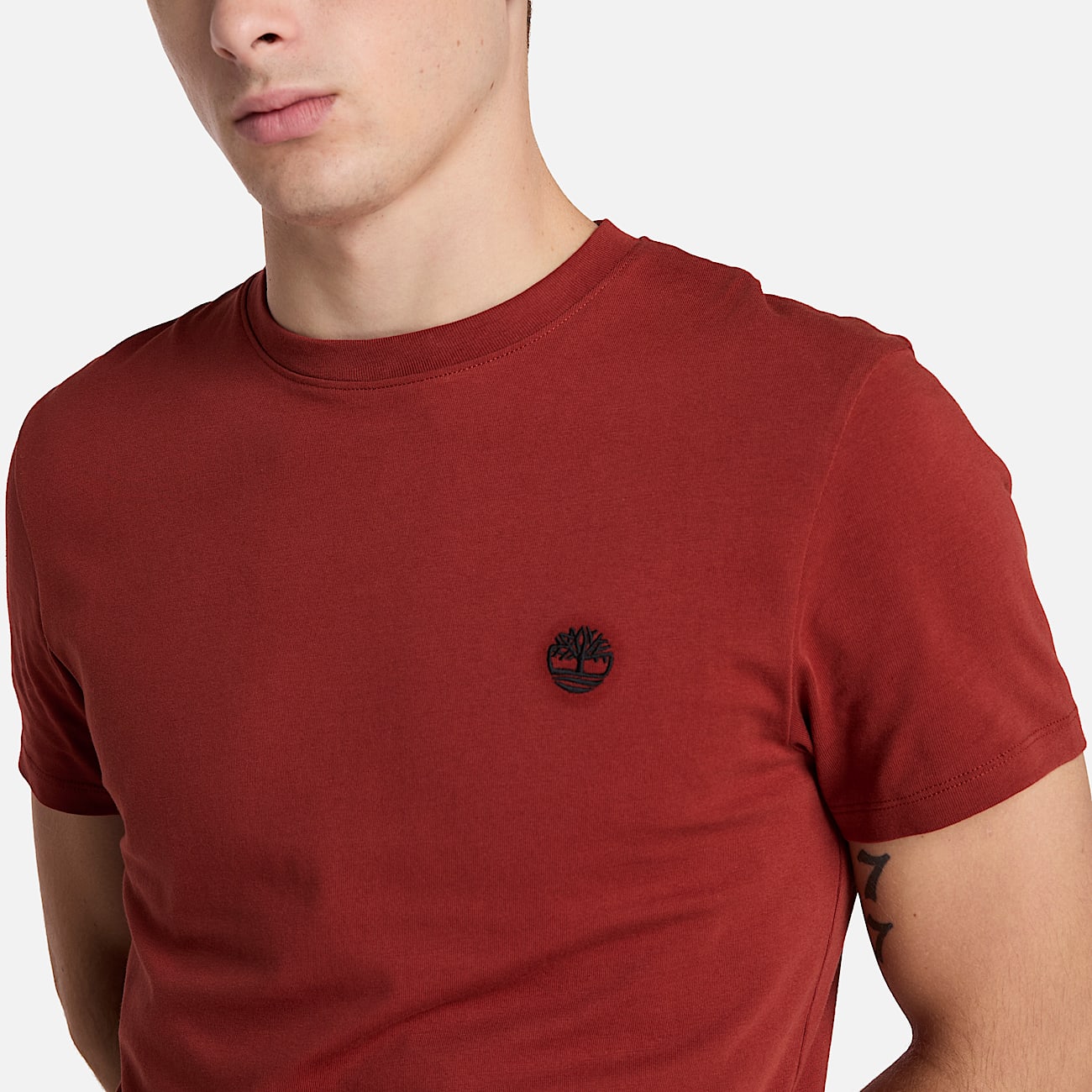 T-shirt Dunstan River para Homem em Vermelho - 3