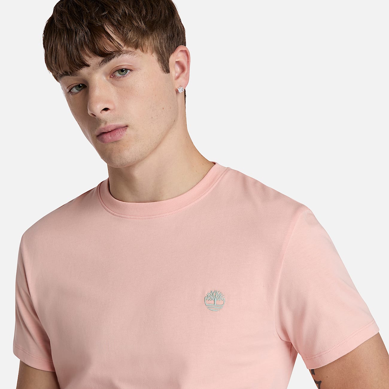Dunstan River T-shirt voor heren in lichtroze - 3