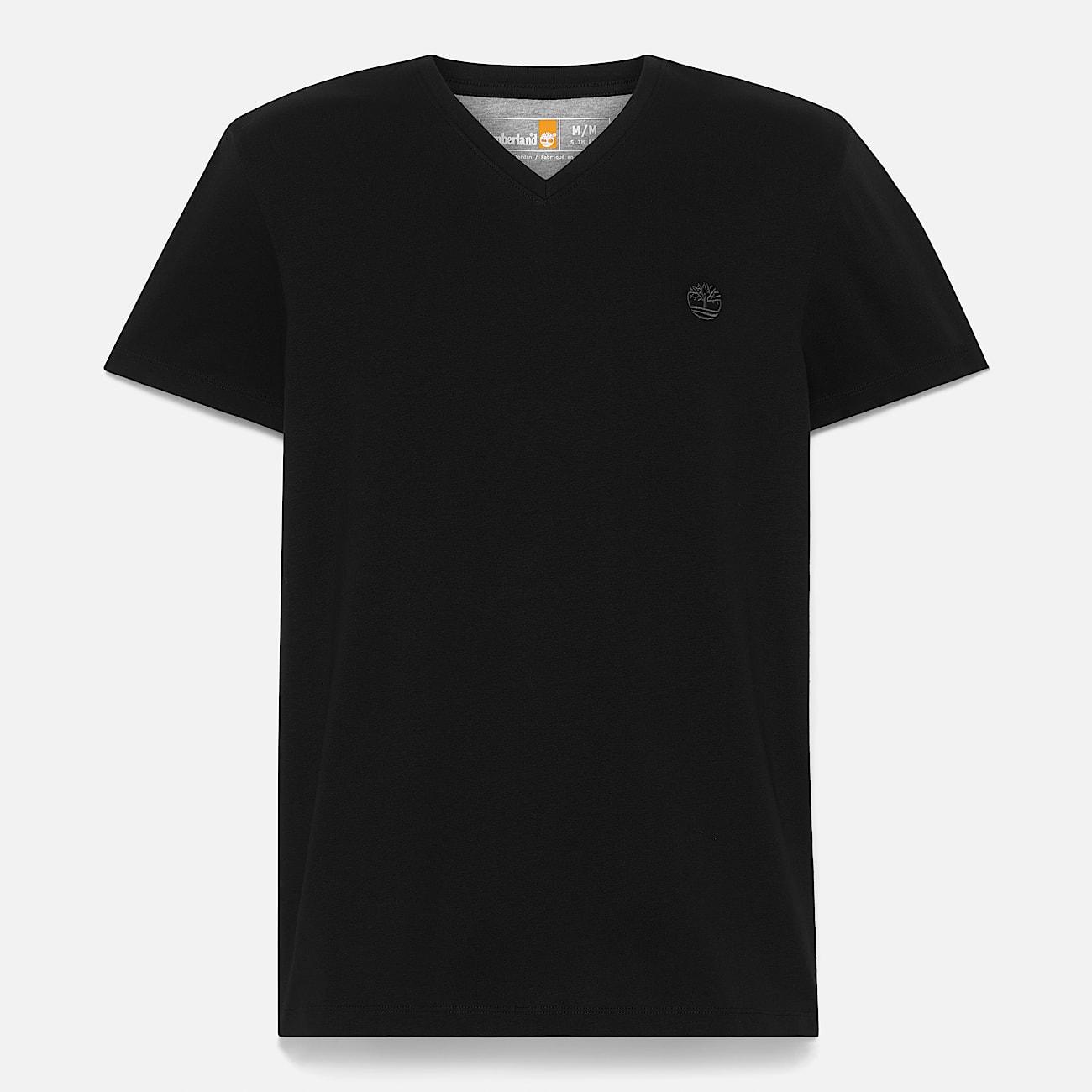 Dunstan River V Neck Short-Sleeve T-Shirt for Men in Black - 5